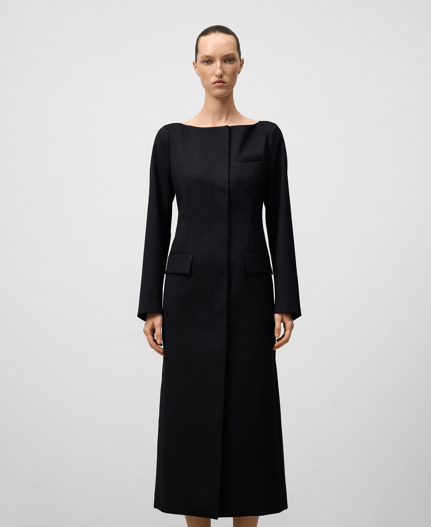 Imagem 0 de Vestido Sastre com Decote À Barco