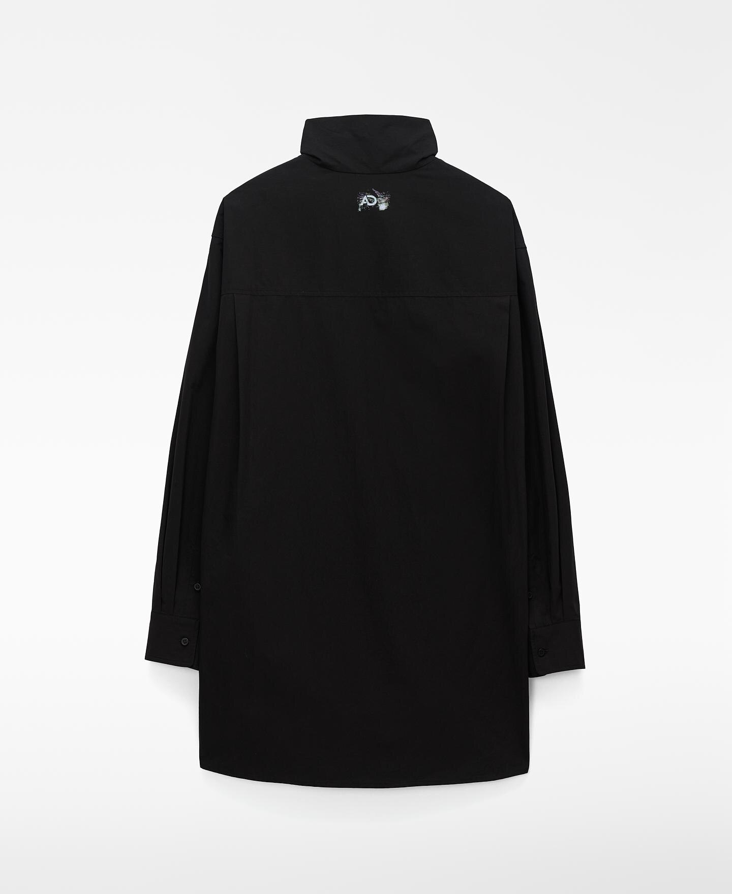 Camisa Panadeira Oversize Preto-4