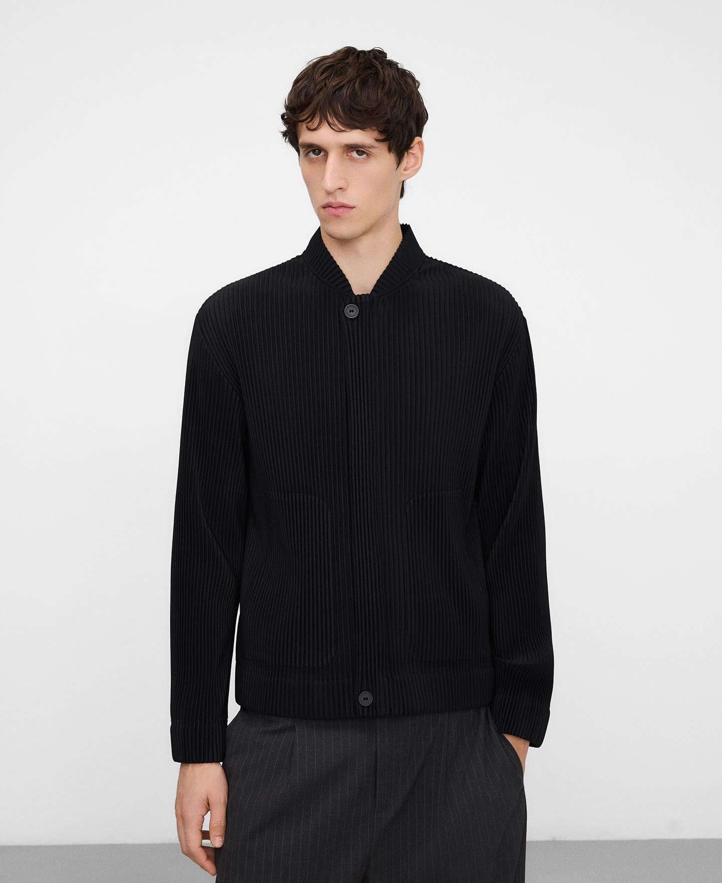 Imagem 0 de Blusão Bomber de Crinkle com Fecho Zip Oculto