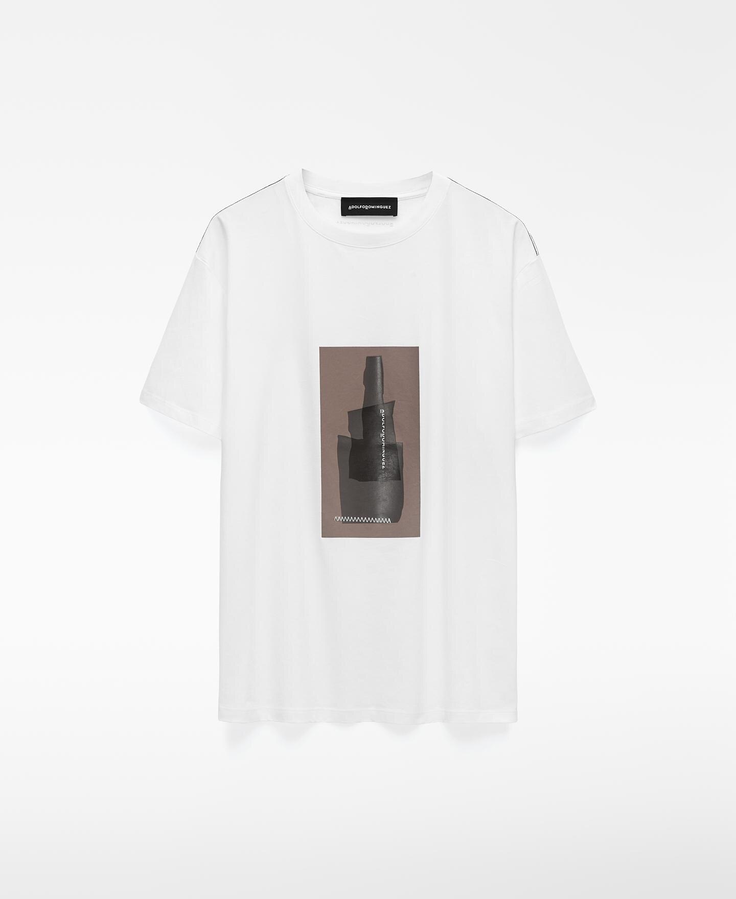 T-shirt de Algodão Estampada Branco-5