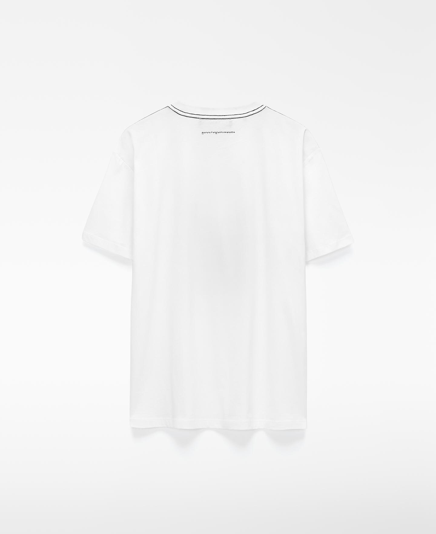 T-shirt de Algodão Estampada Branco-6