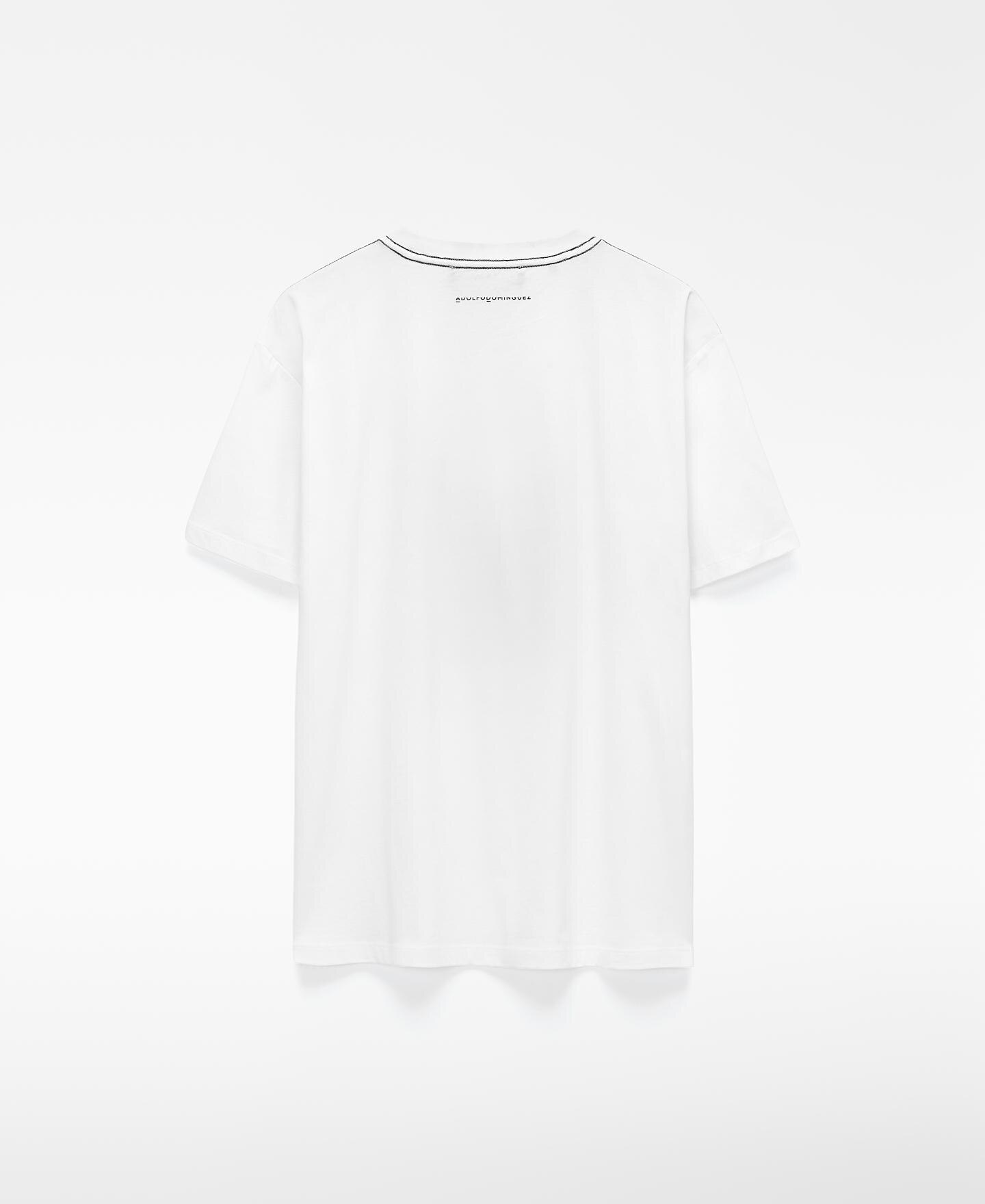 T-shirt de Algodão Estampada Branco-6