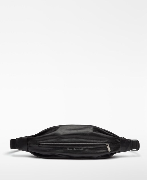 Imagem 0 de Bolsa de Cintura de Pele com Pregas