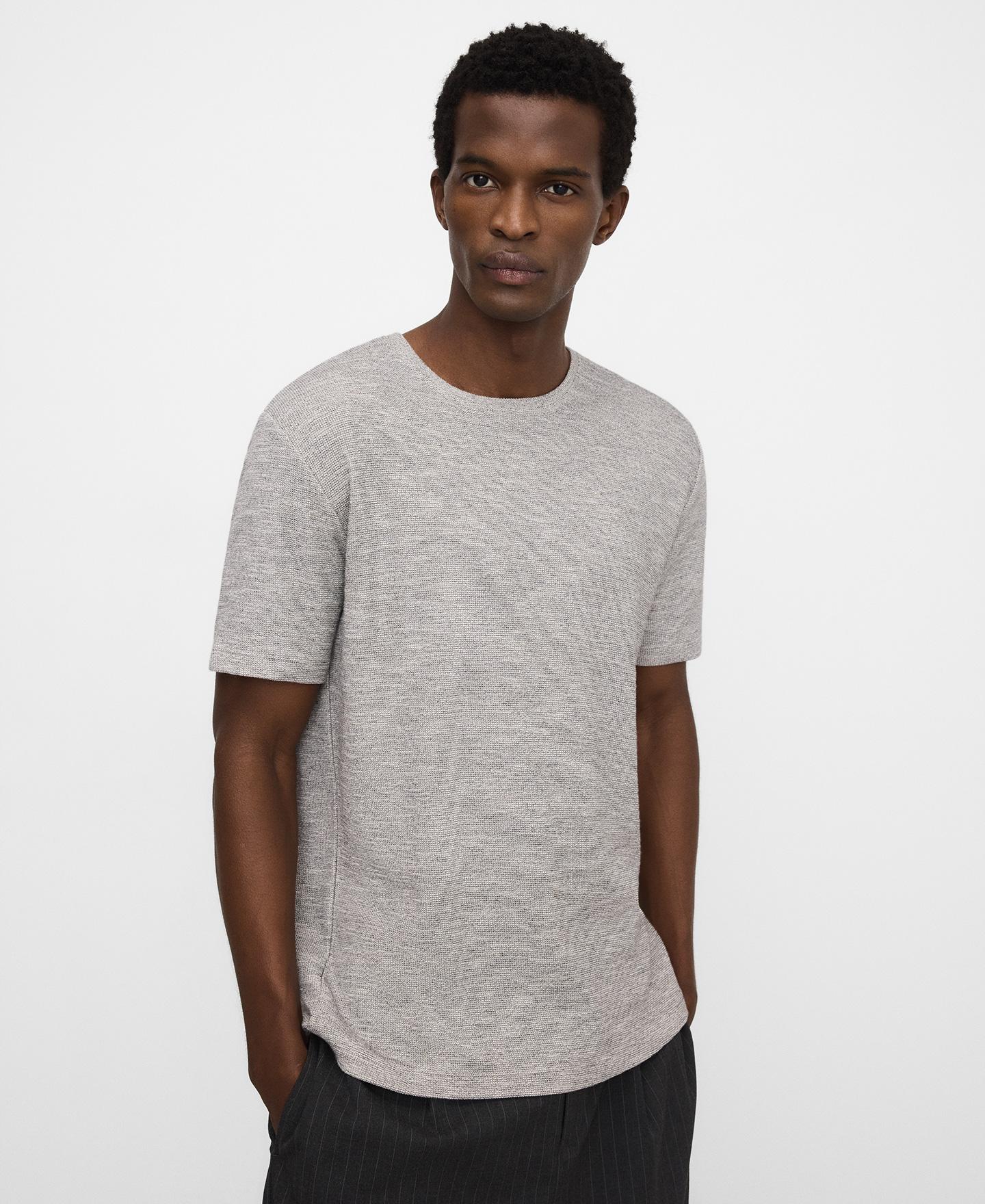 Imagem 0 de T-shirt de Manga Curta com Microtextura