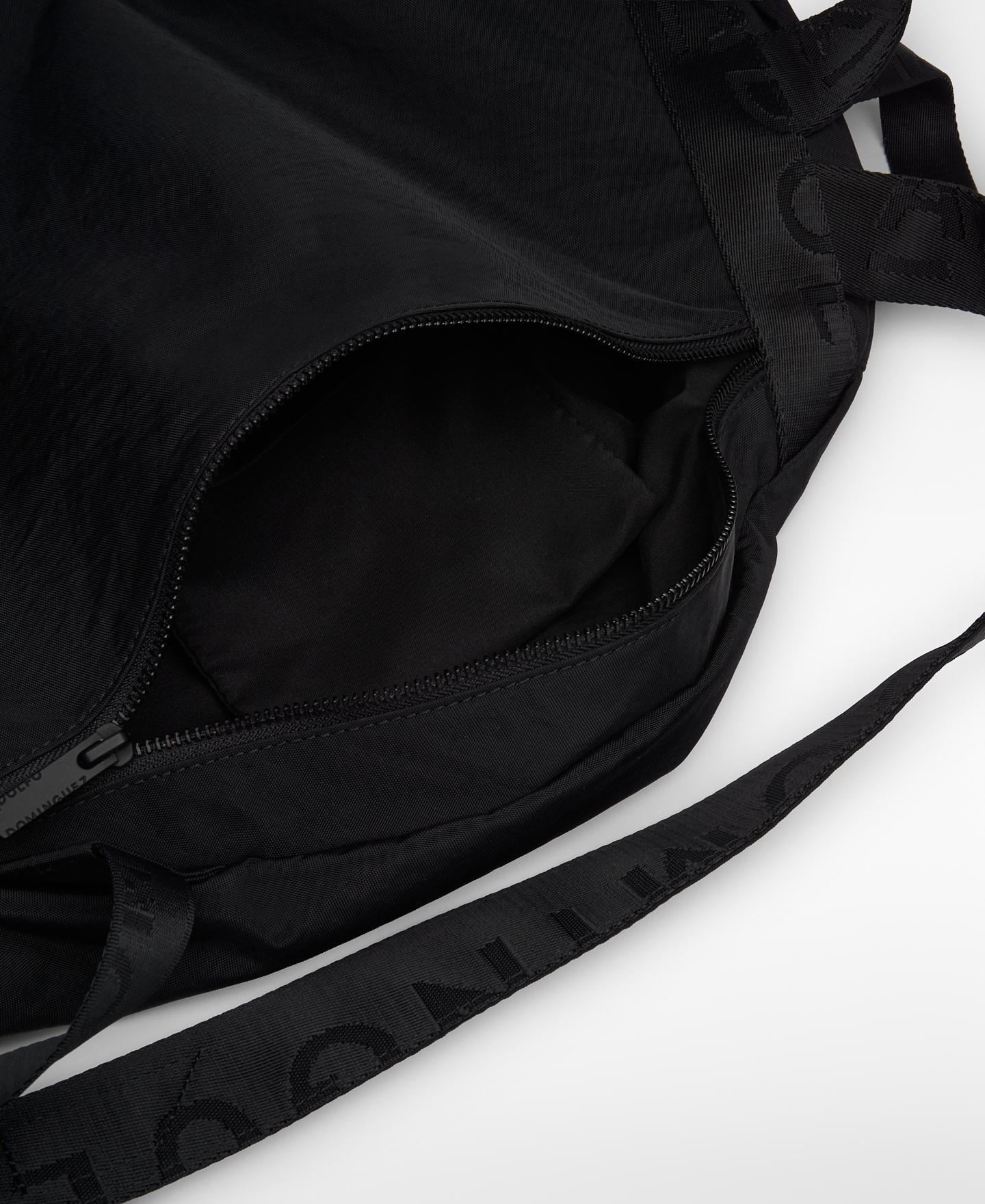Mochila Assimétrica com Plissado Preto-4