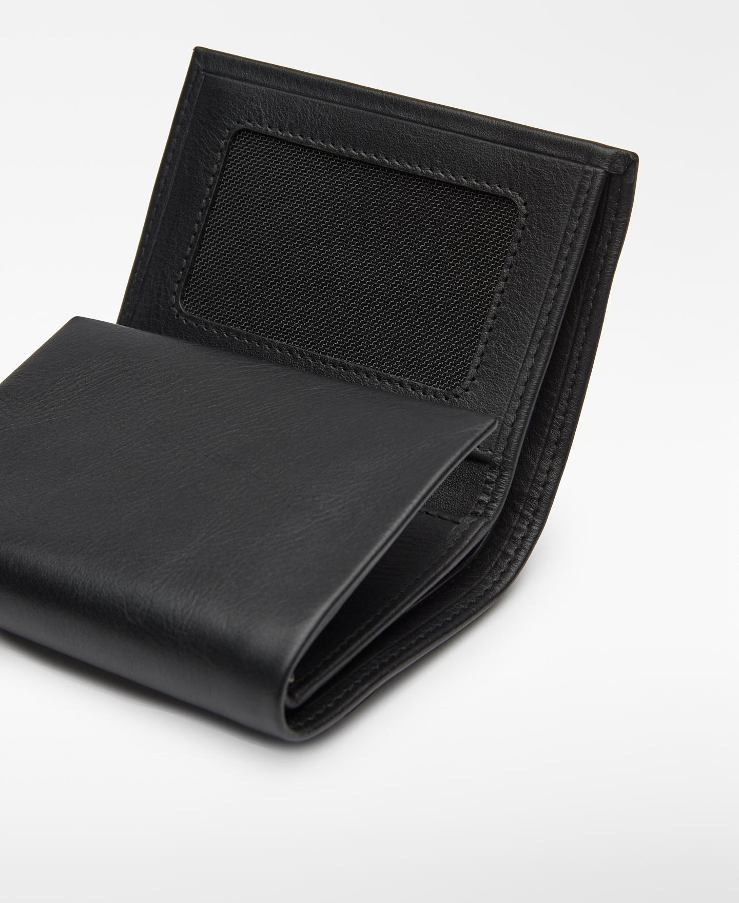 Carteira de Pele com Porta-moedas Preto-2