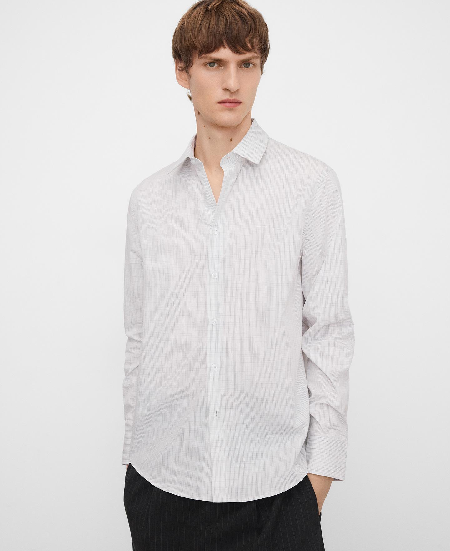 Imagem 0 de Camisa Regular Fit aos Quadrados