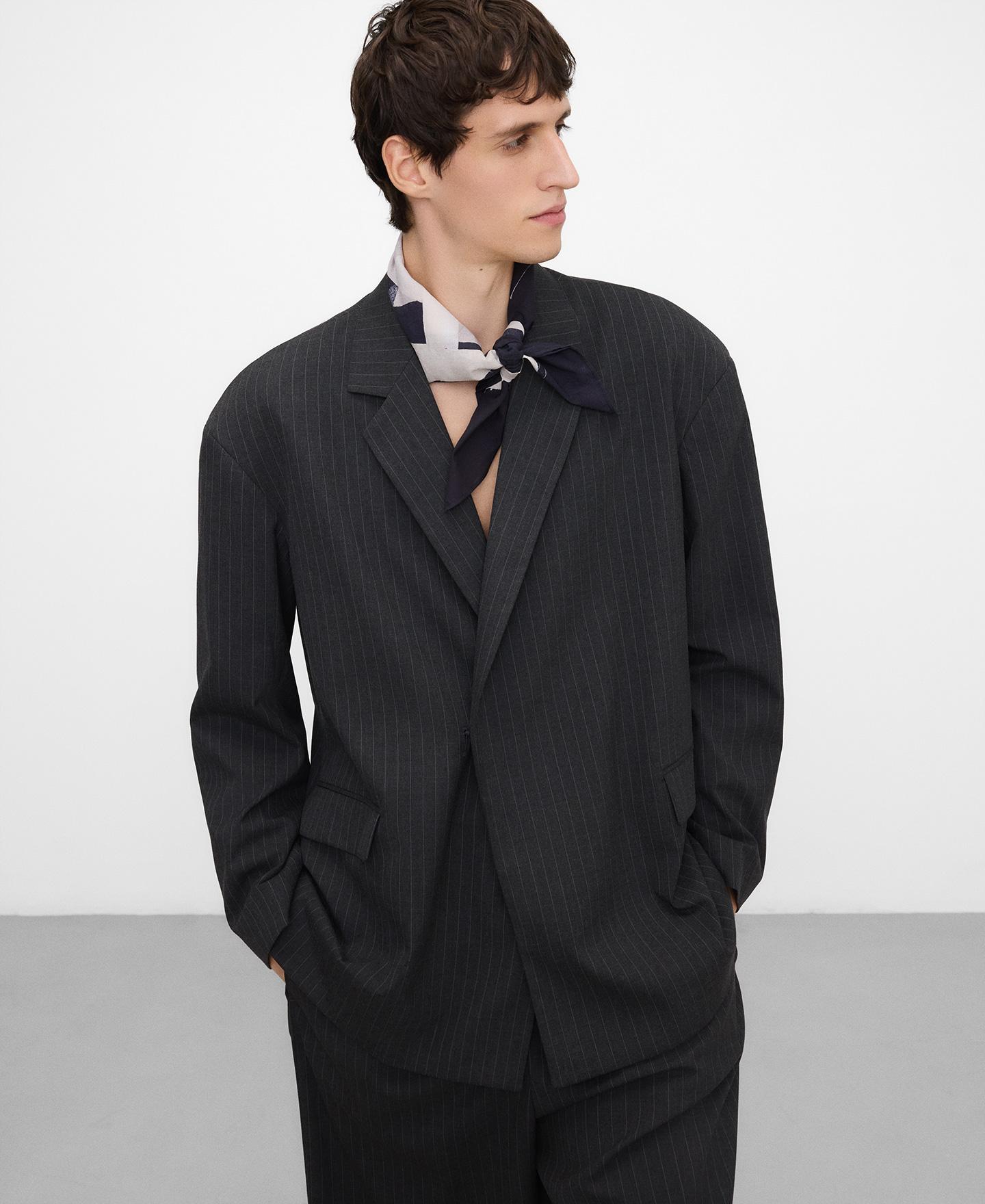 Lenço de Algodão Estampado Azul-marinho-6