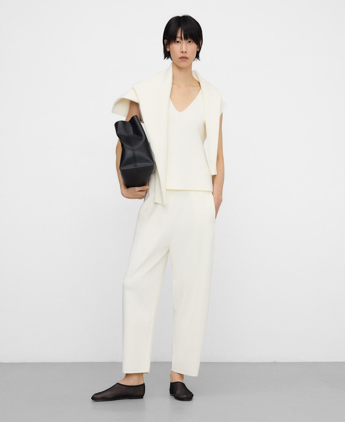 Top Peplum de Malha Creme-2