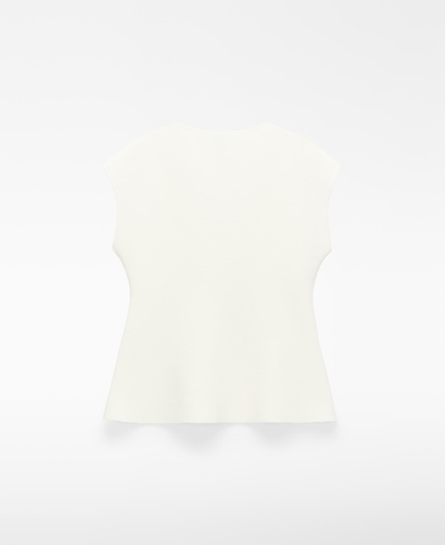Top Peplum de Malha Creme-6