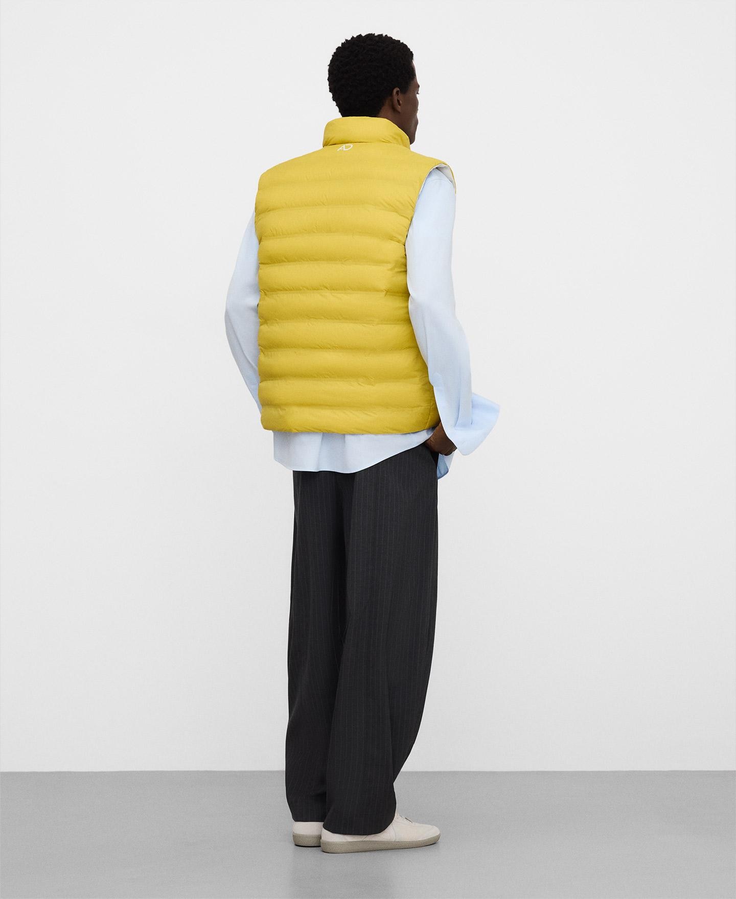 Colete Sobretudo Acolchoado Reversível Amarelo-3
