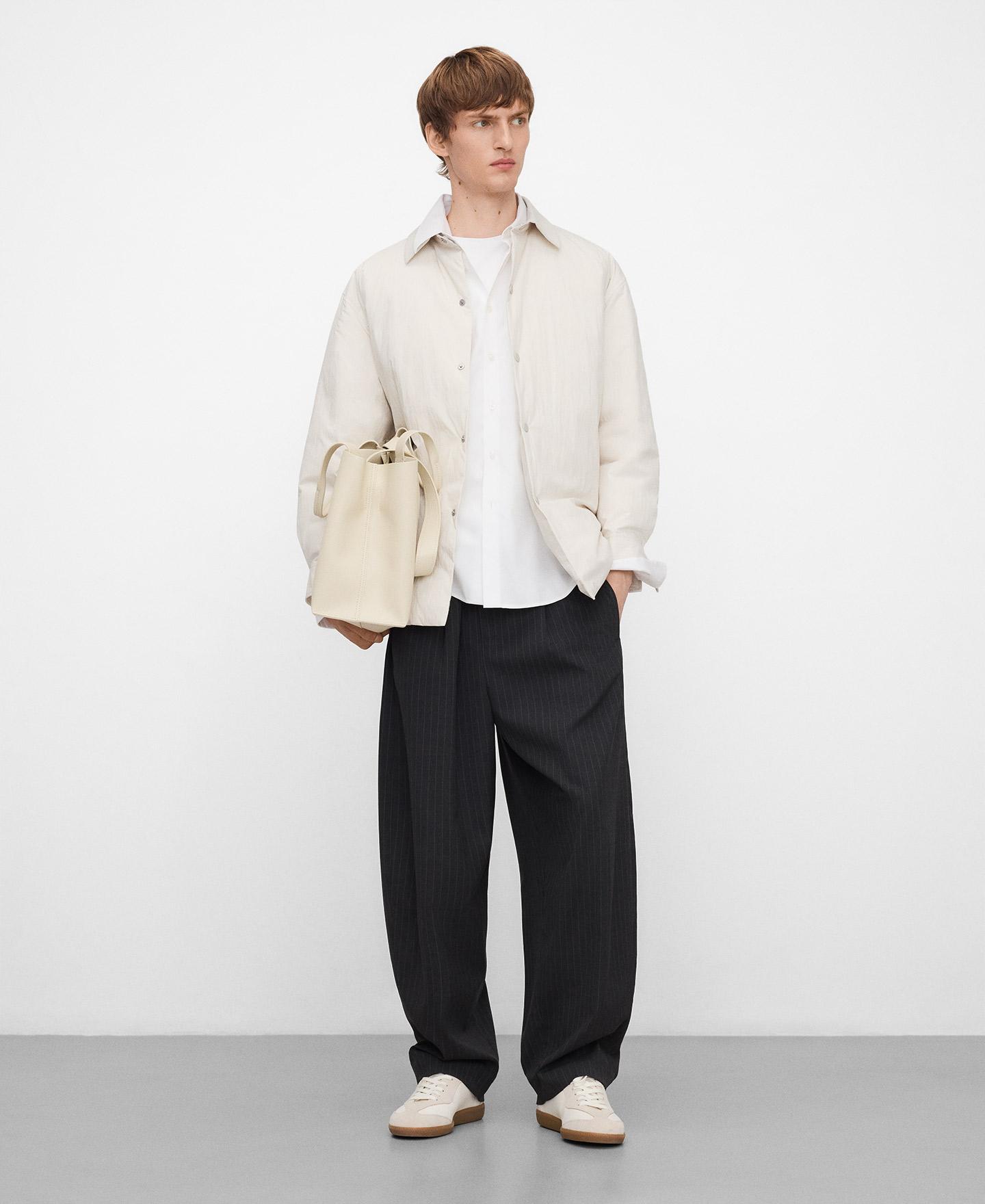 Camisa Formal Regular Fit em Algodão Orgânico Branco-2