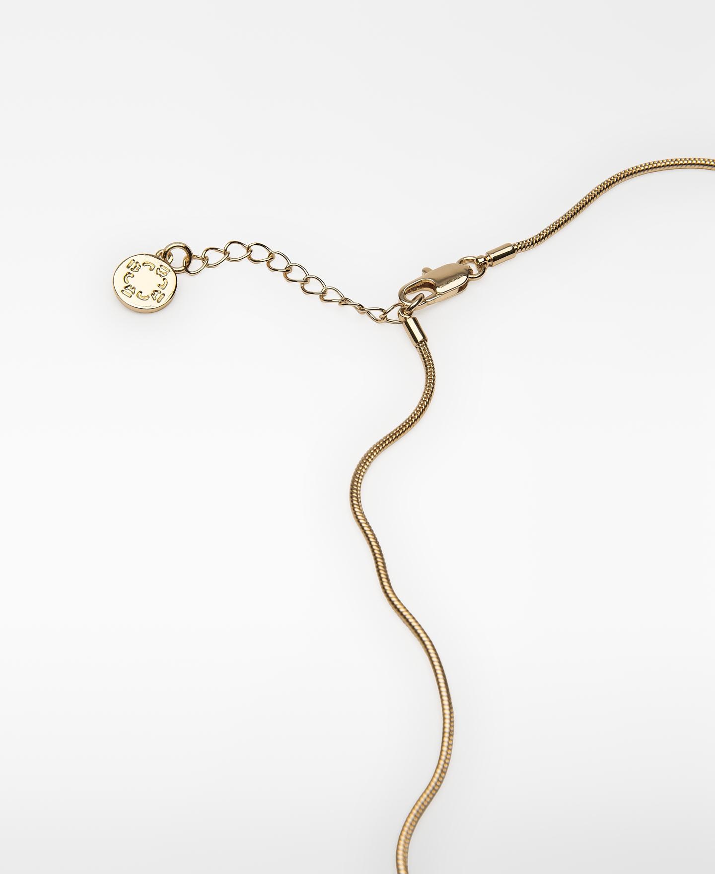 Colar com Peças Metálicas Bicolor Dourado-3