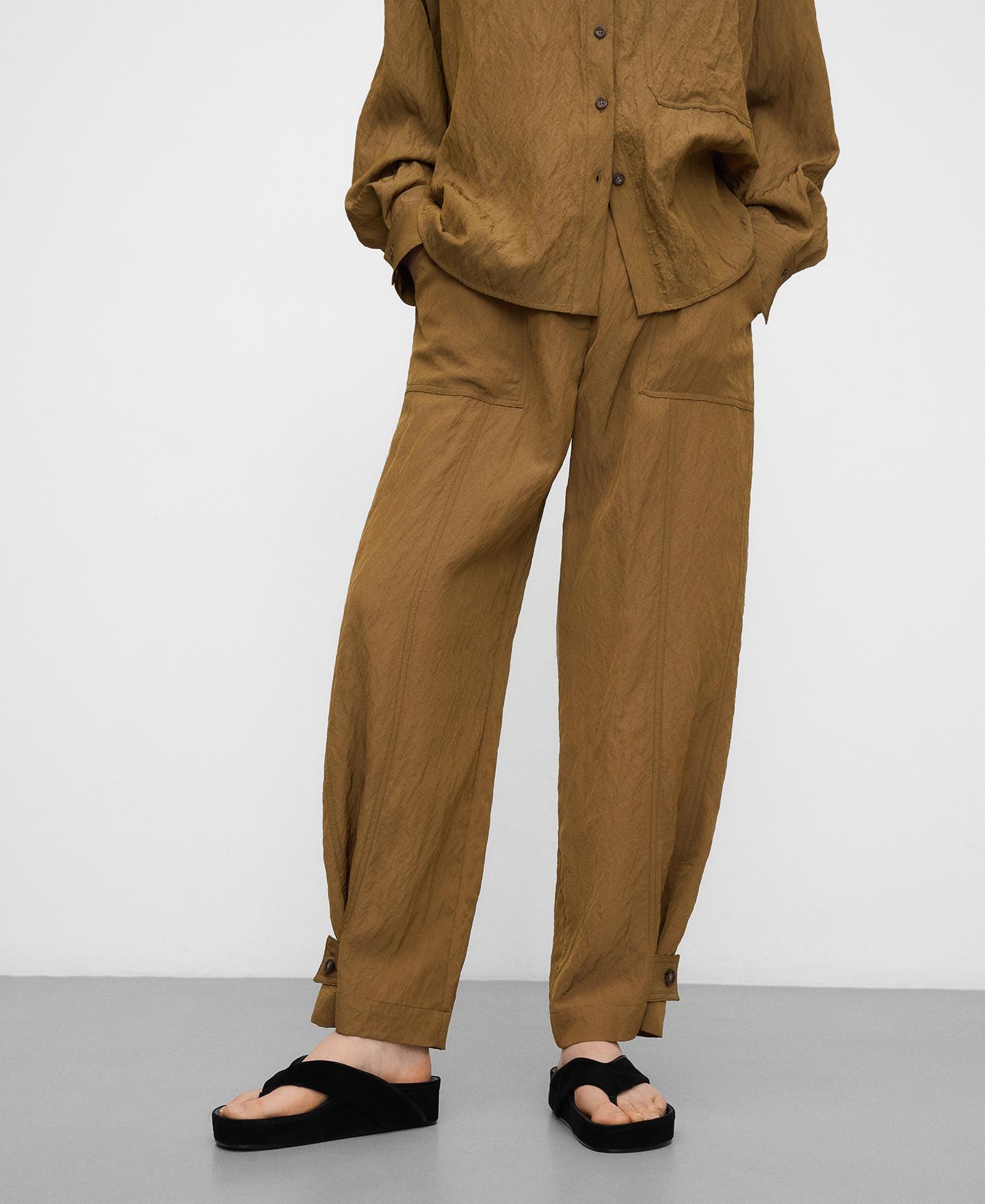 Imagem 0 de Calças Jogger com Efeito Enrugado