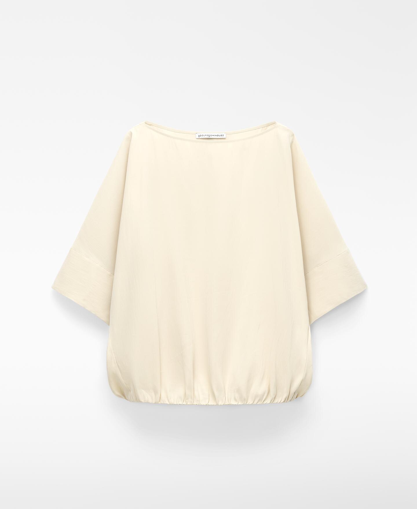 Blusa Globo Ampla Natural-5