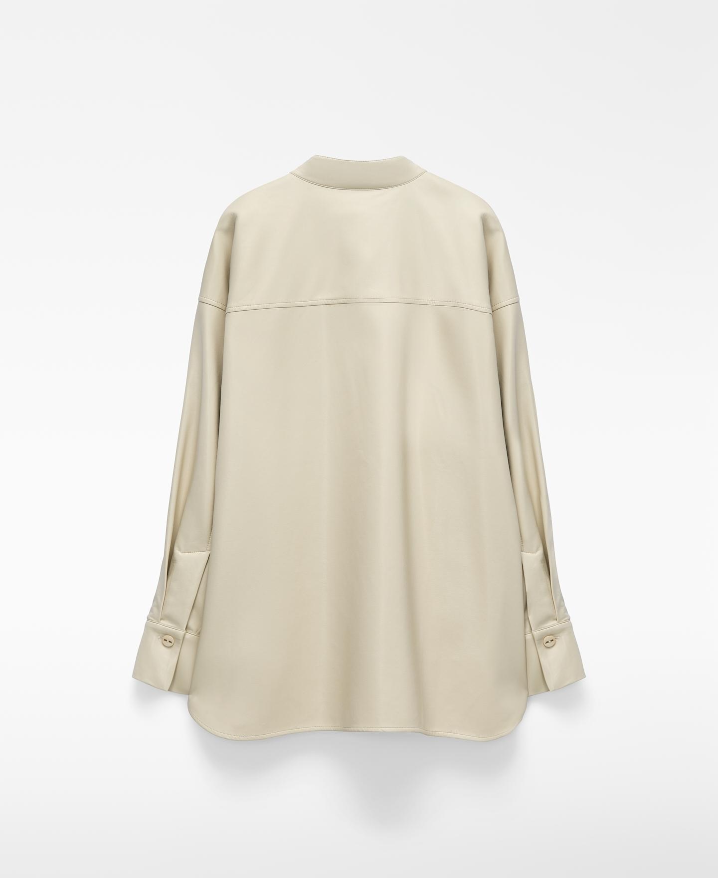 Sobrecamisa em Pele Não Pele Natural-6