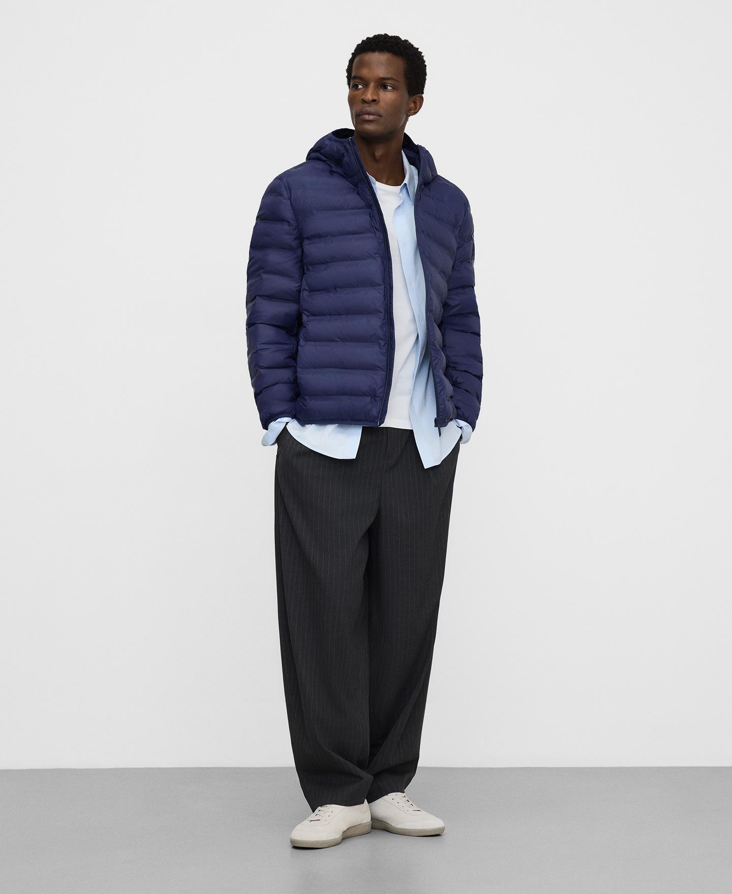 Casaco Acolchoado Leve Termosselado Azul-marinho-2