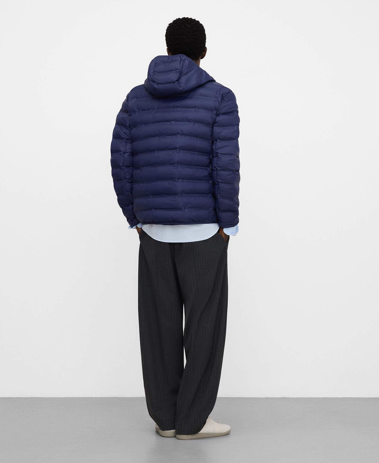 Casaco Acolchoado Leve Termosselado Azul-marinho-3