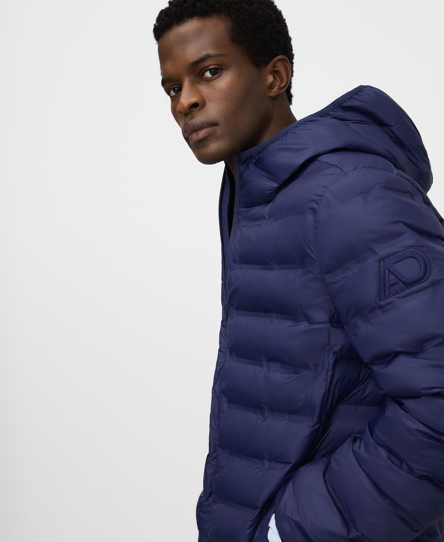 Casaco Acolchoado Leve Termosselado Azul-marinho-4