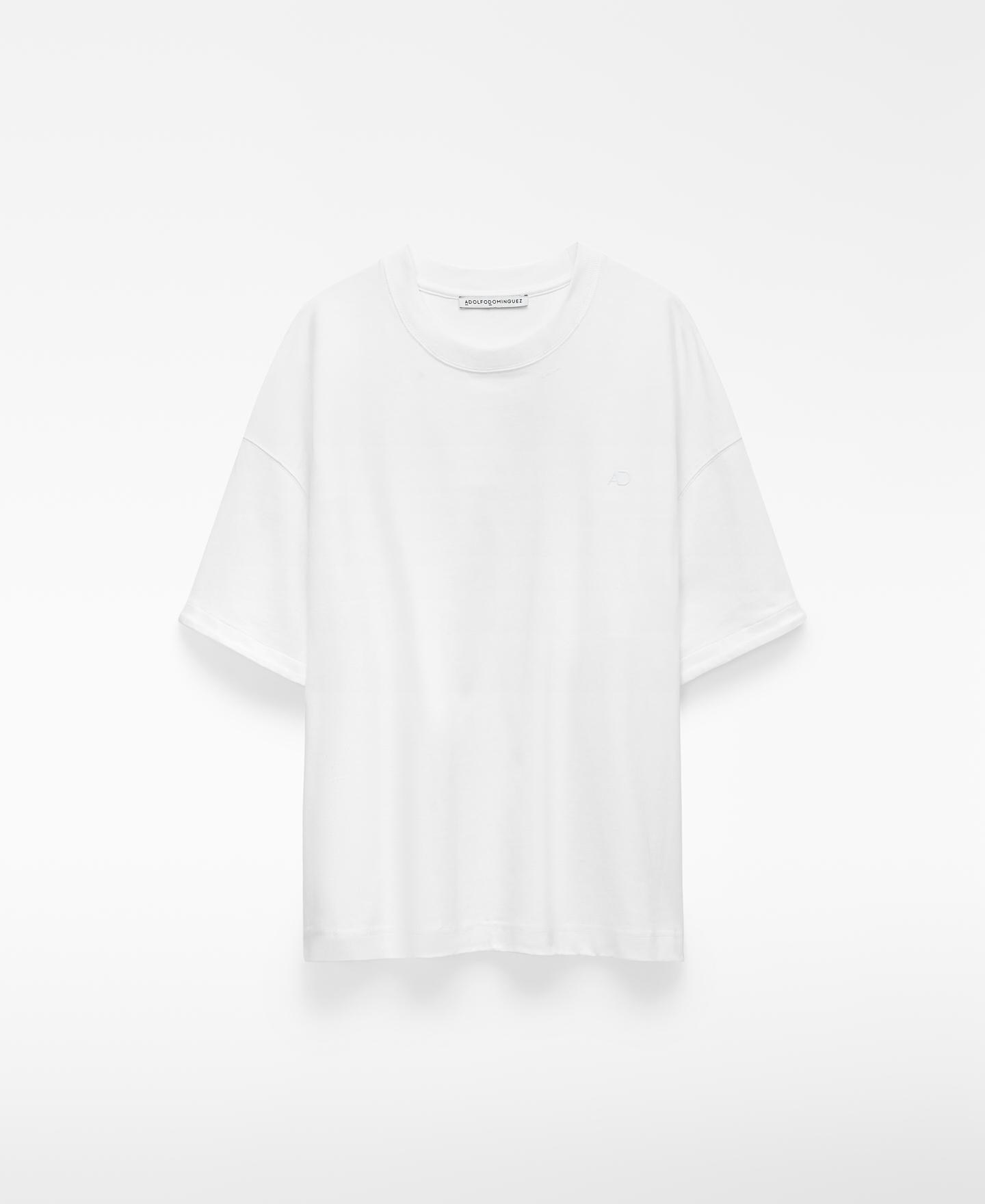 T-shirt Relaxed Fit em Algodão Cru-5