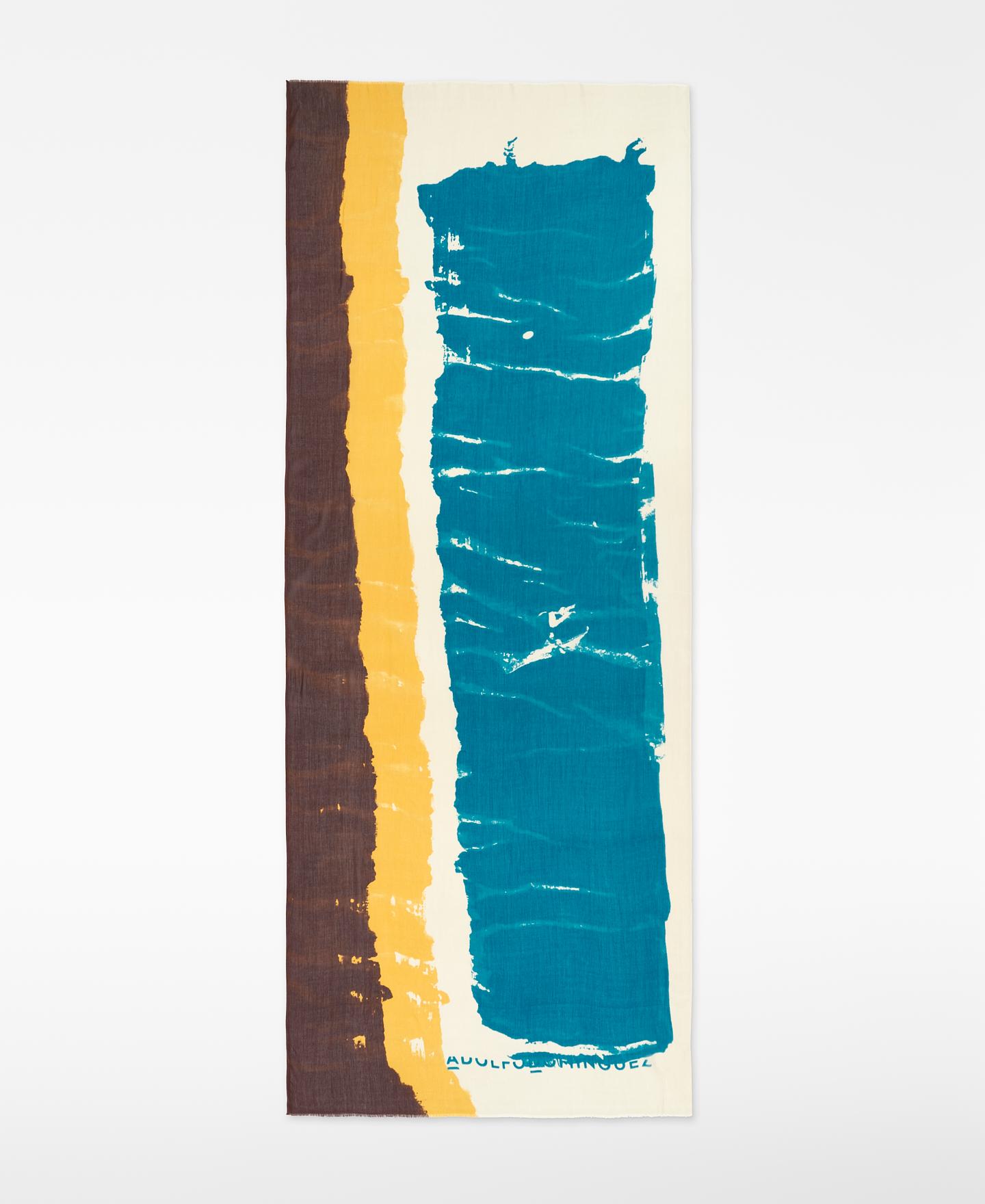 Imagem 0 de Écharpe Tipo Xaile com Estampado de Manchas