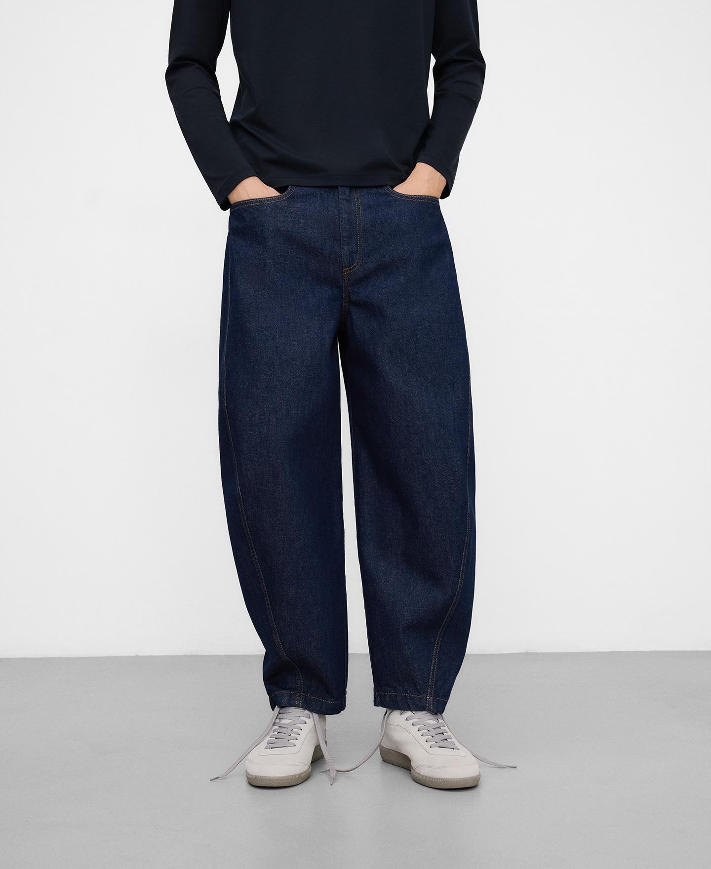 Imagem 0 de Jeans Tapered Barrel Fit de Algodão
