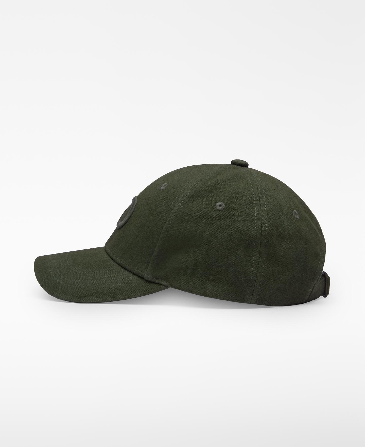 Boné de Algodão com Logo Bordado Erva-2