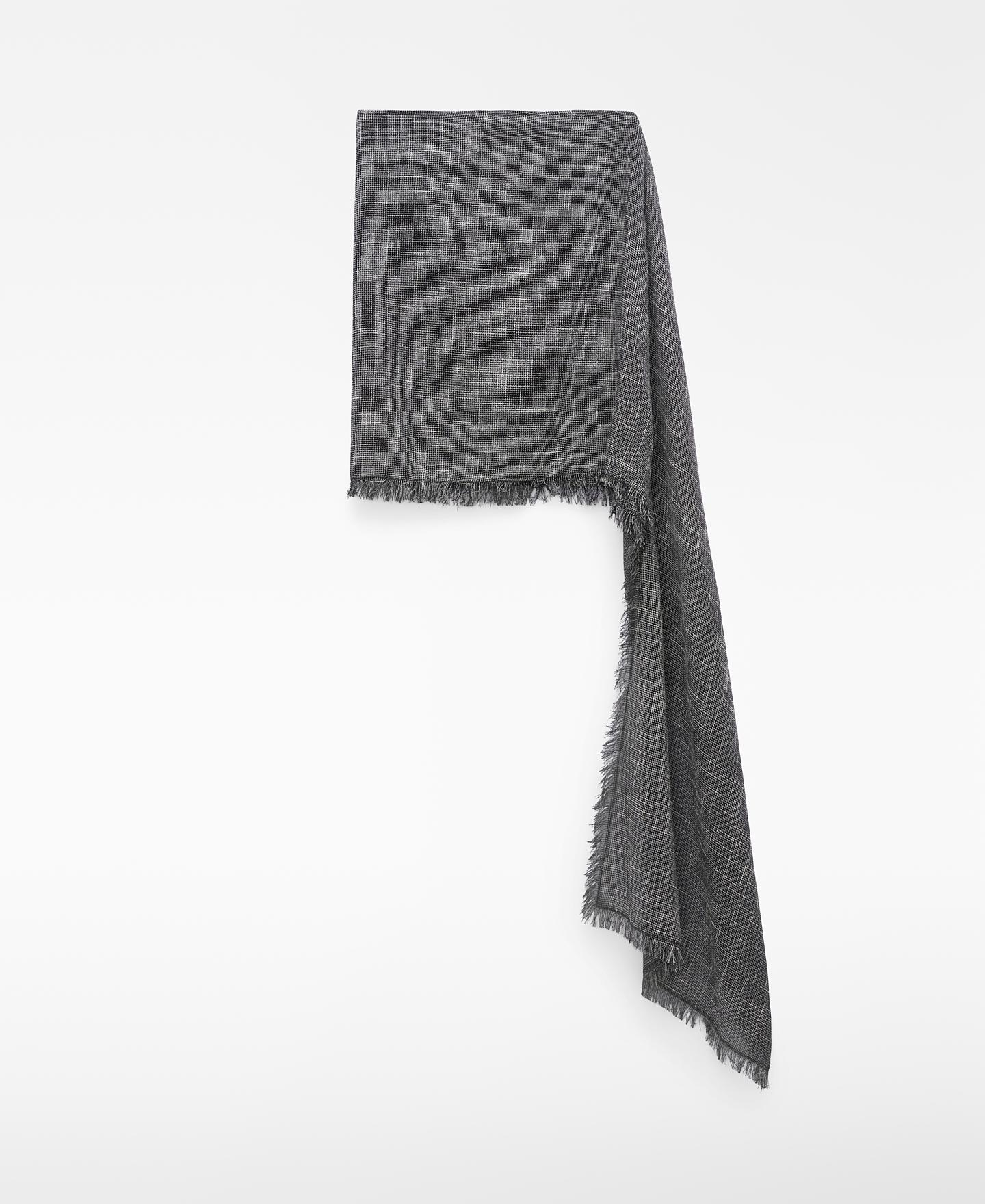 Capa Assimétrica Desfiada Cinzento-escuro-6