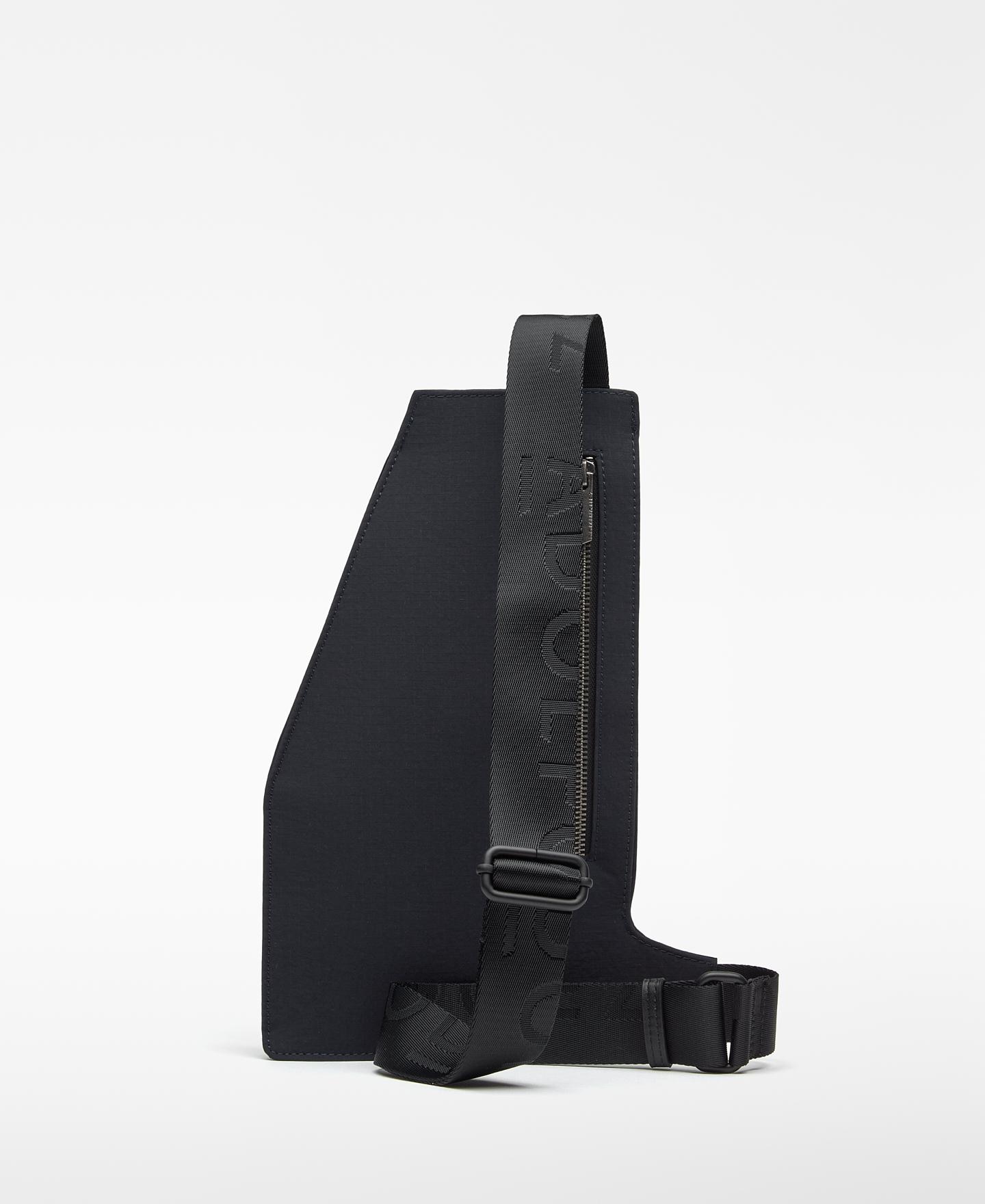 Bolsa de Cintura de Nylon com Fecho Zip Azul-marinho-2