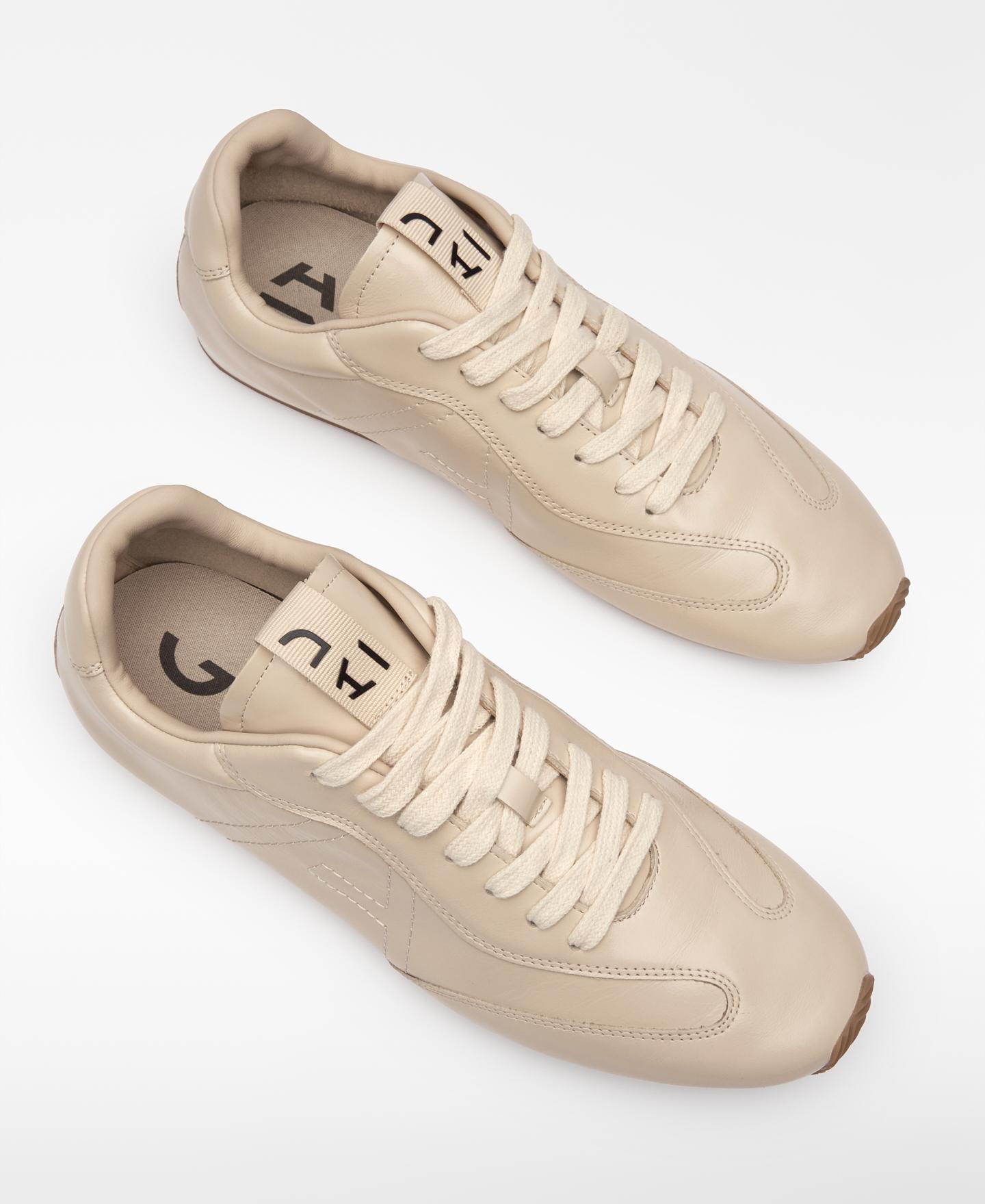 Sapatilhas Básicas Soft de Pele Creme-2