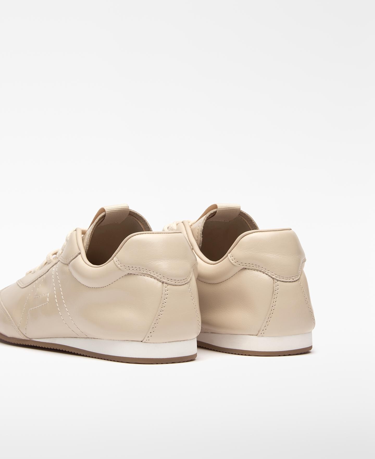 Sapatilhas Básicas Soft de Pele Creme-3