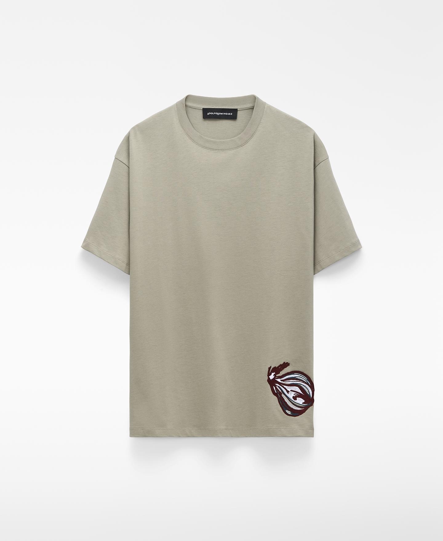 Imagem 0 de T-shirt Oversize de Manga Curta Bordada