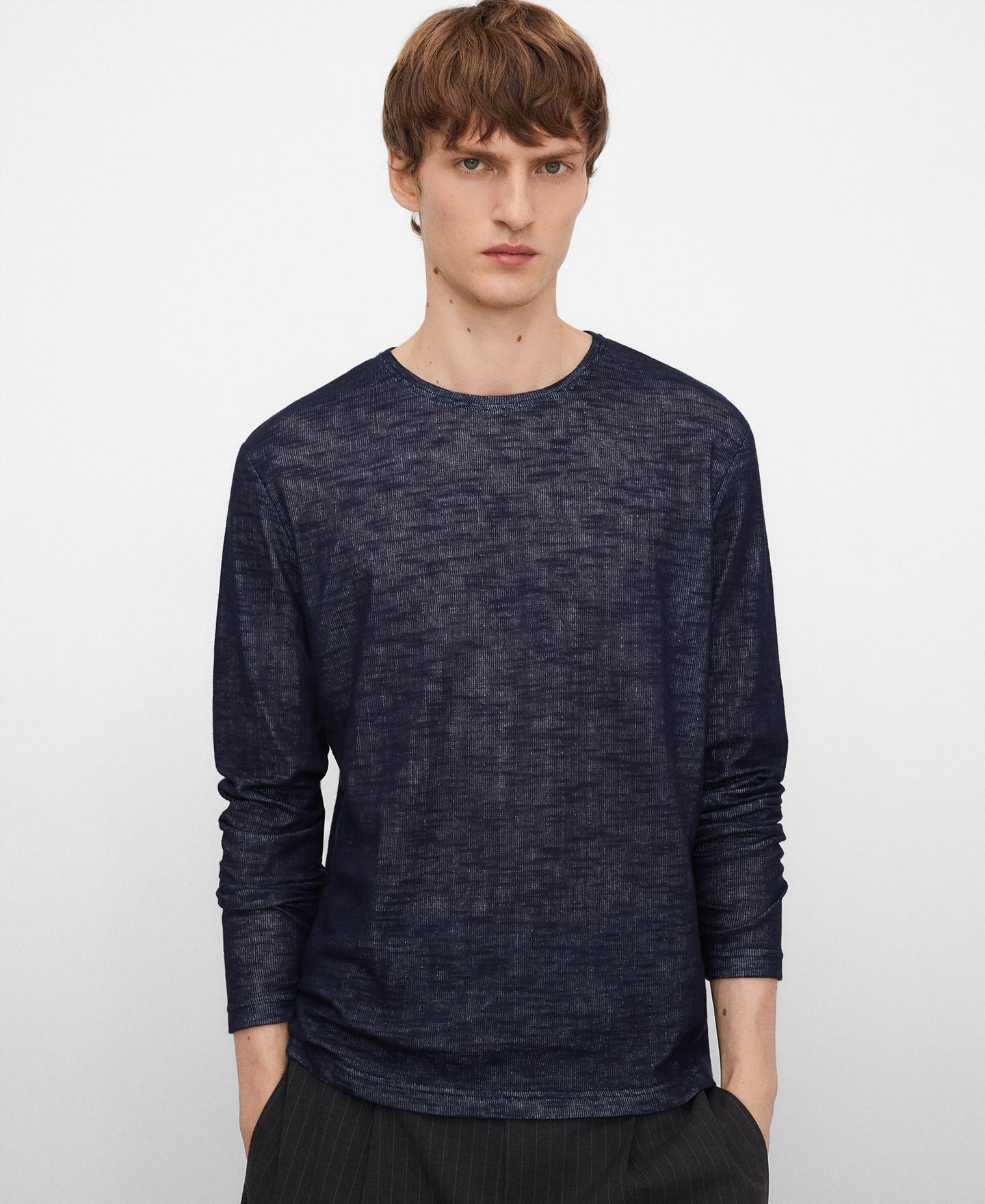 Imagem 0 de T-shirt de Manga Comprida com Tecido Duplo