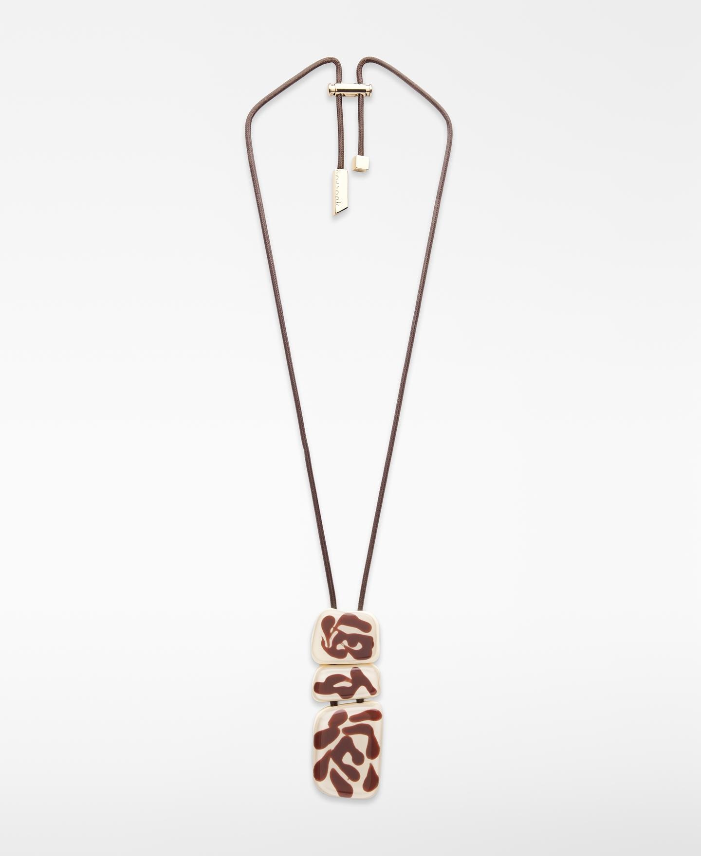 Imagem 0 de Colar com Peças Bicolor em Resina