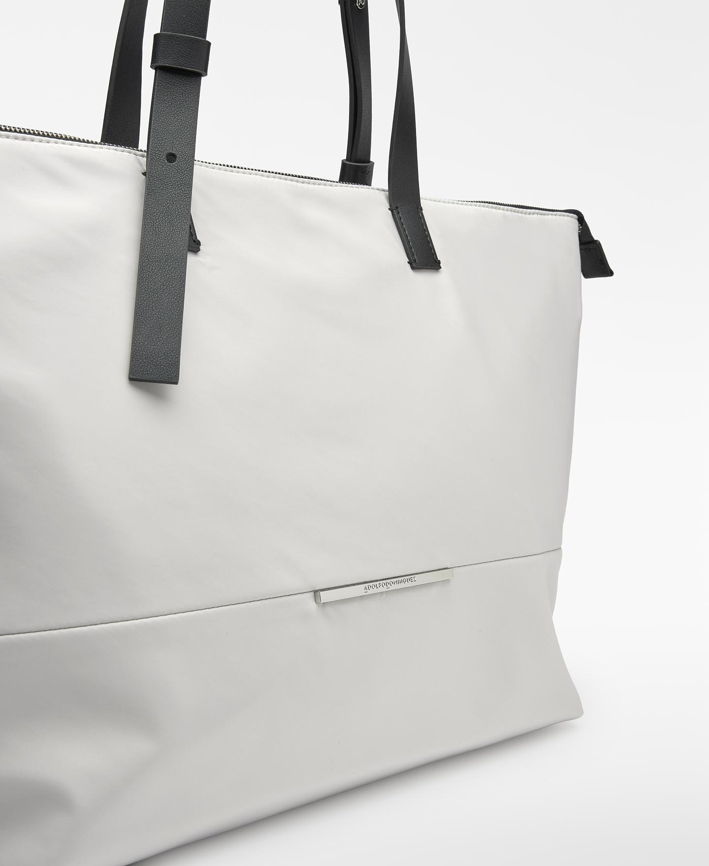 Mala Shopper Horizontal Orión de Nylon Pérola-3