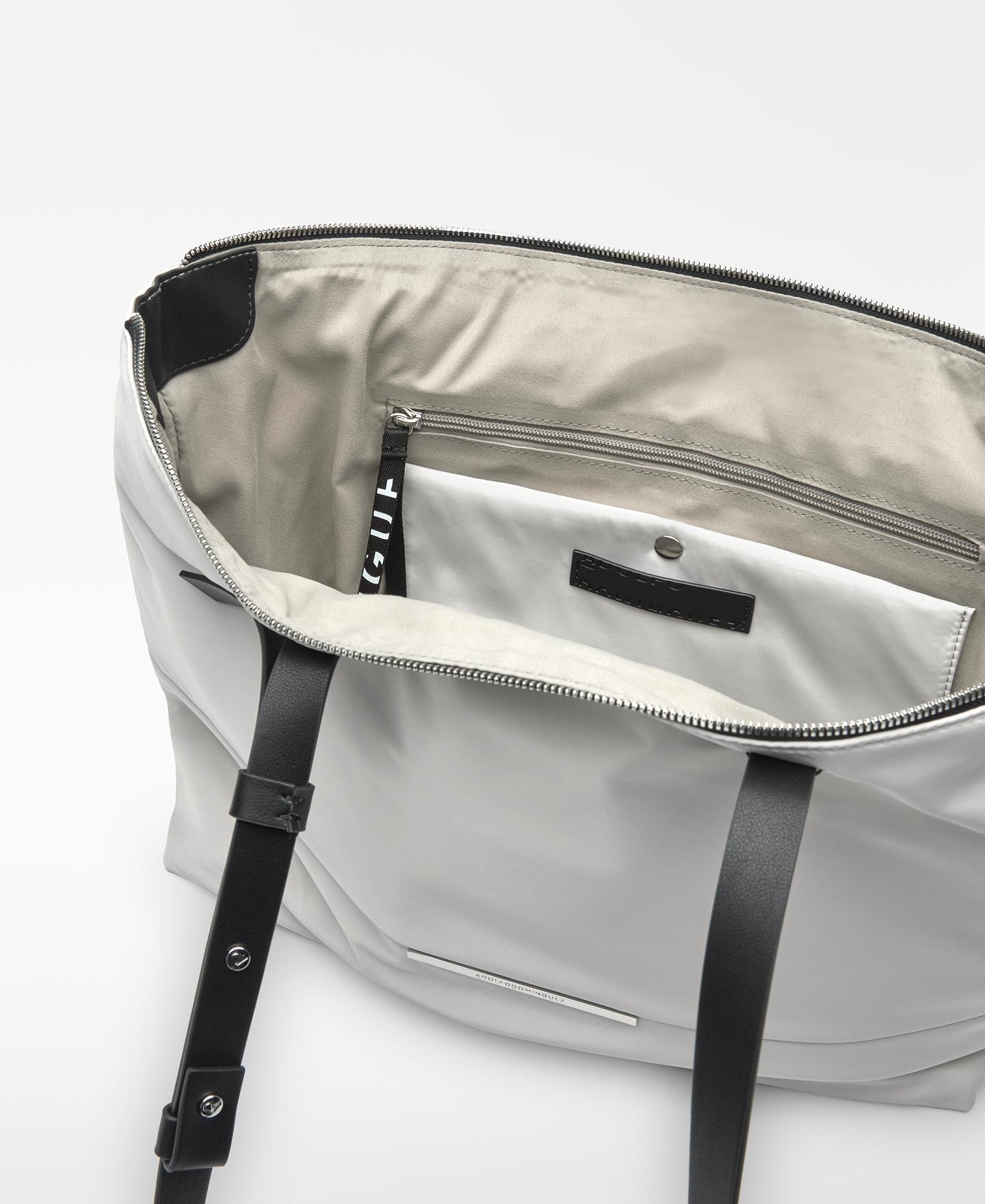 Mala Shopper Horizontal Orión de Nylon Pérola-4