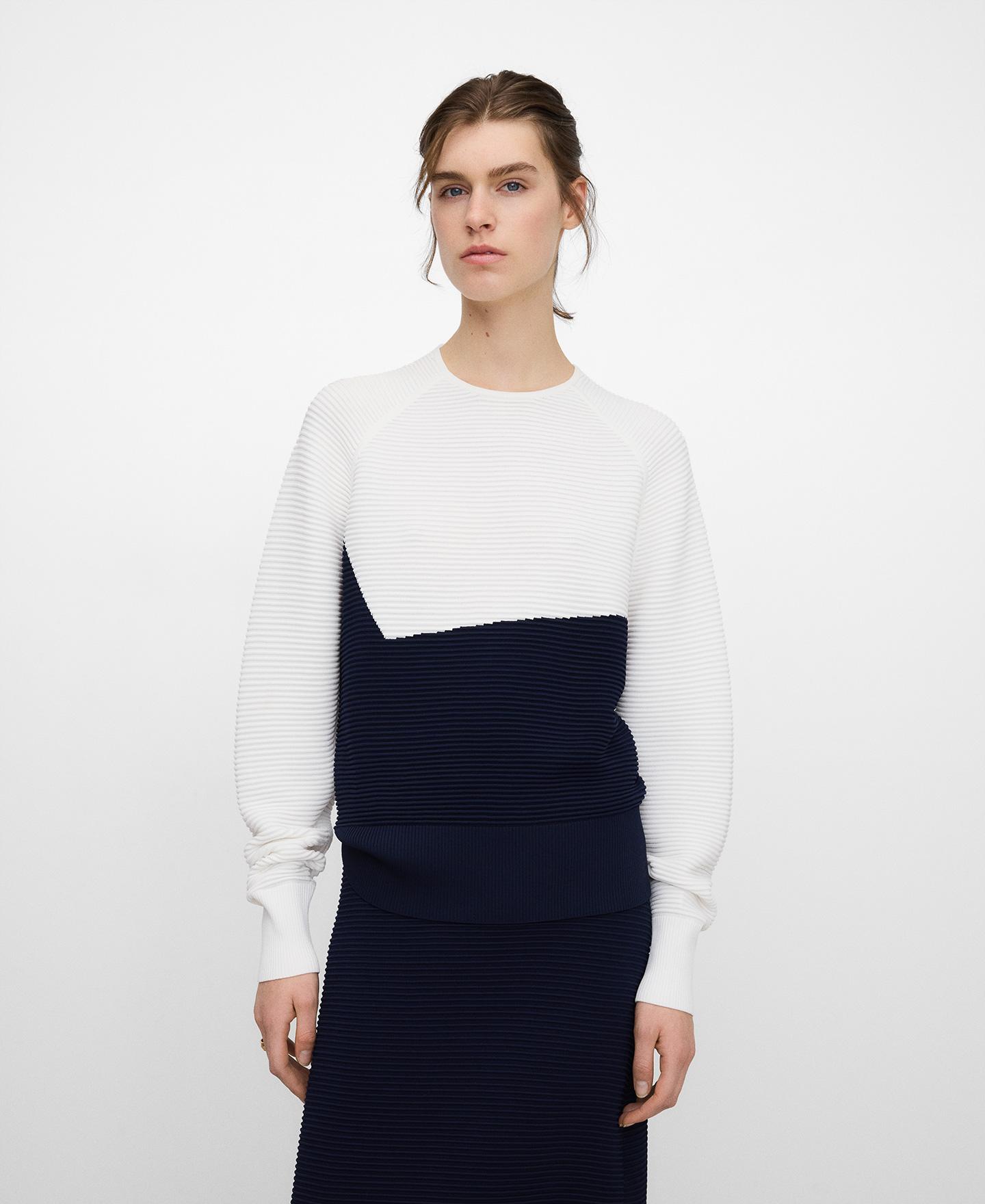 Imagem 0 de Camisola Bicolor em Malha Estruturada