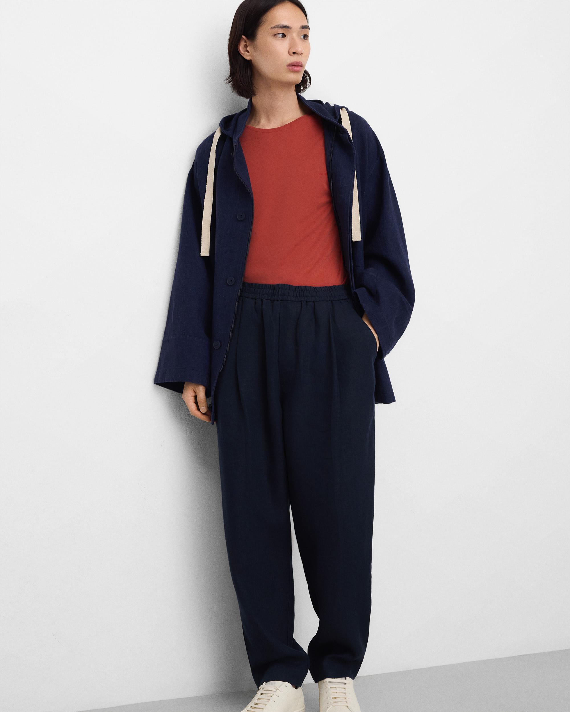 Imagem 0 de Calças Joggers em Linho Europeu