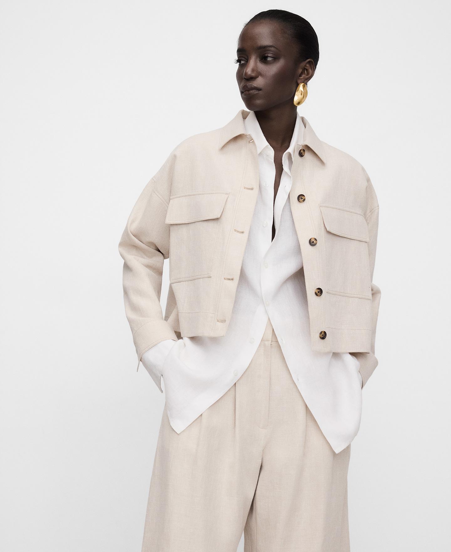 Imagem 0 de Sobrecamisa Curta com Bolsos