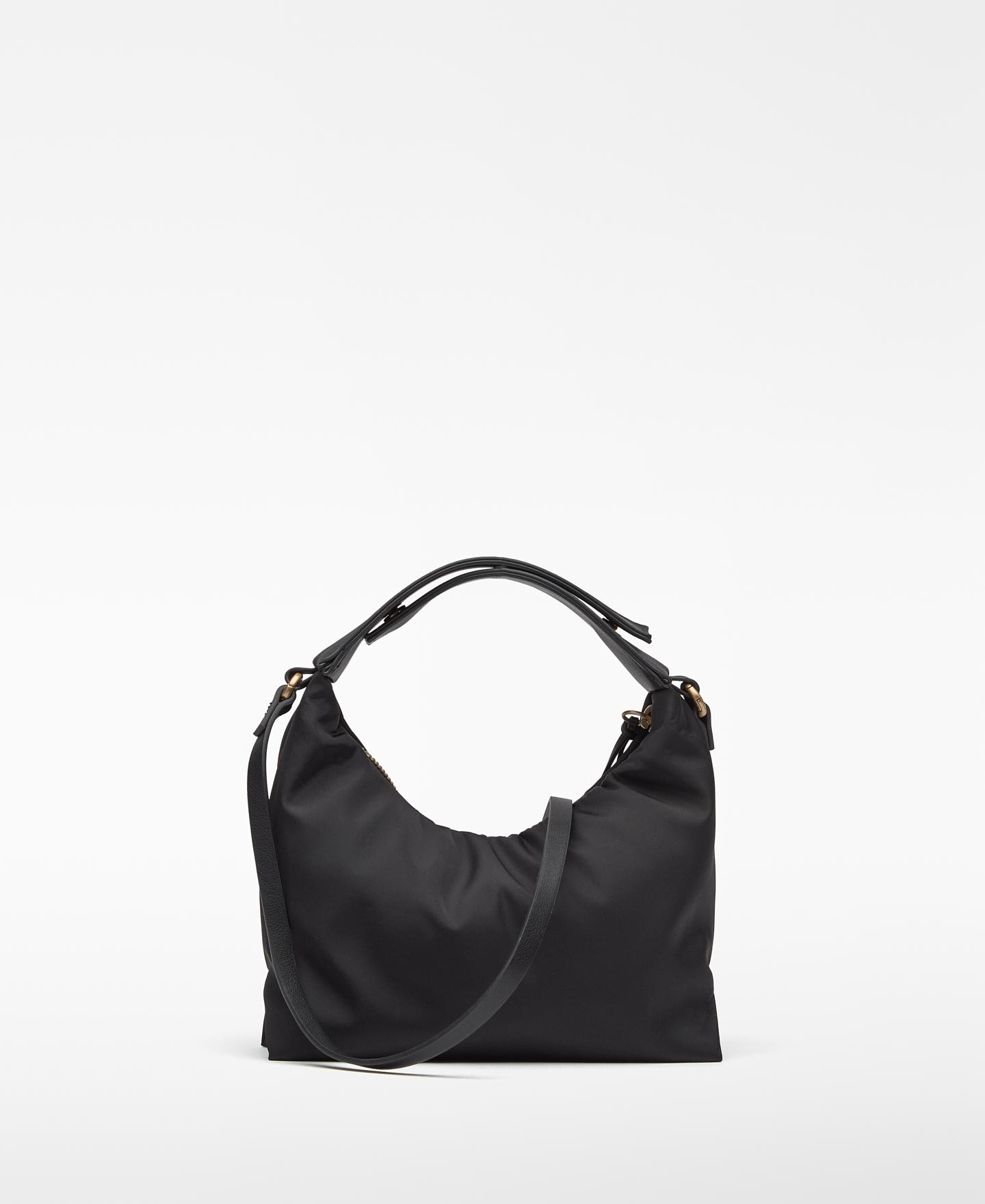 Mala Pequena de Nylon Nube Preto-2