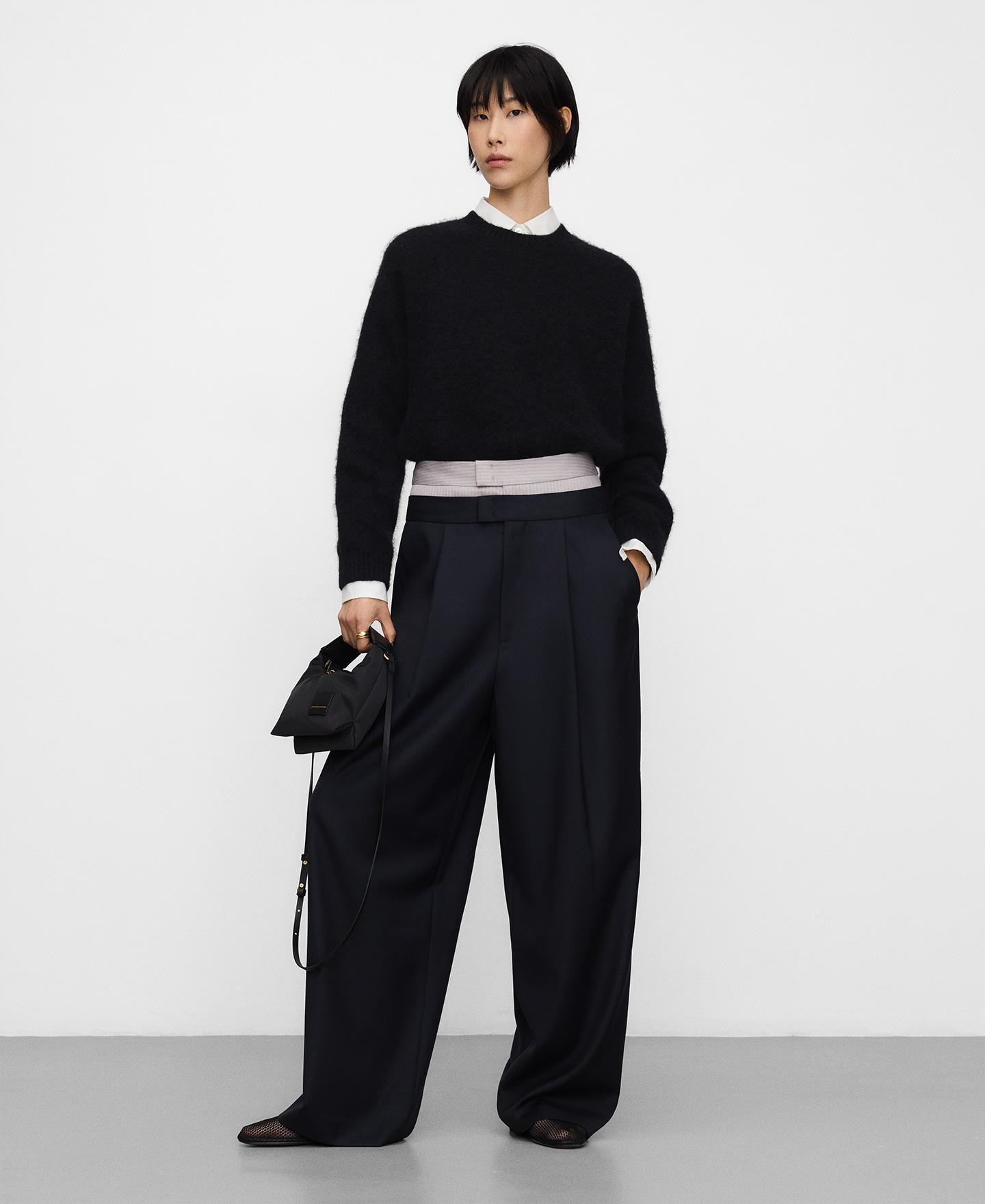Mala Pequena de Nylon Nube Preto-6