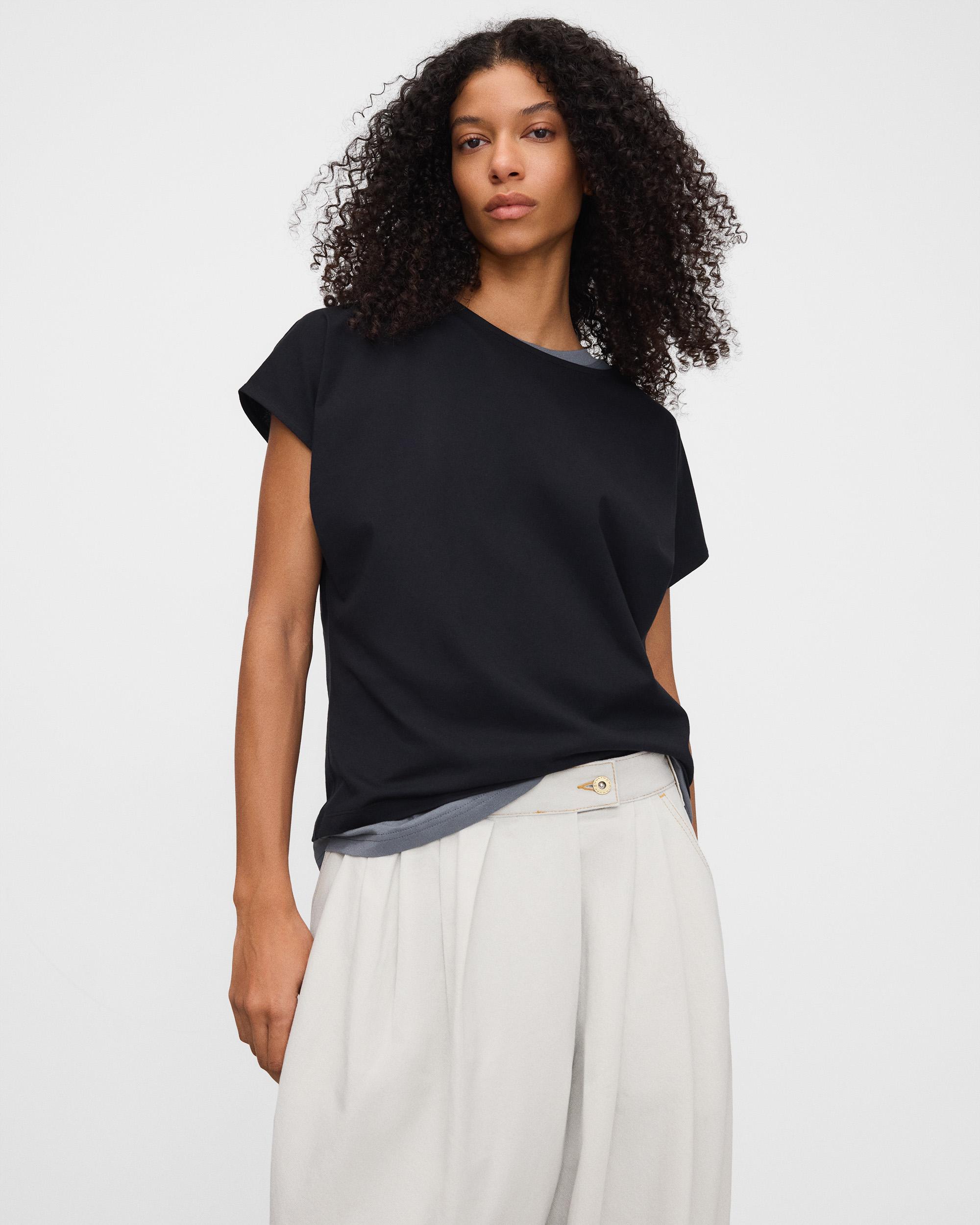 Imagem 0 de T-shirt com Corte a Direito em Pyratex® Algodão Espanhol