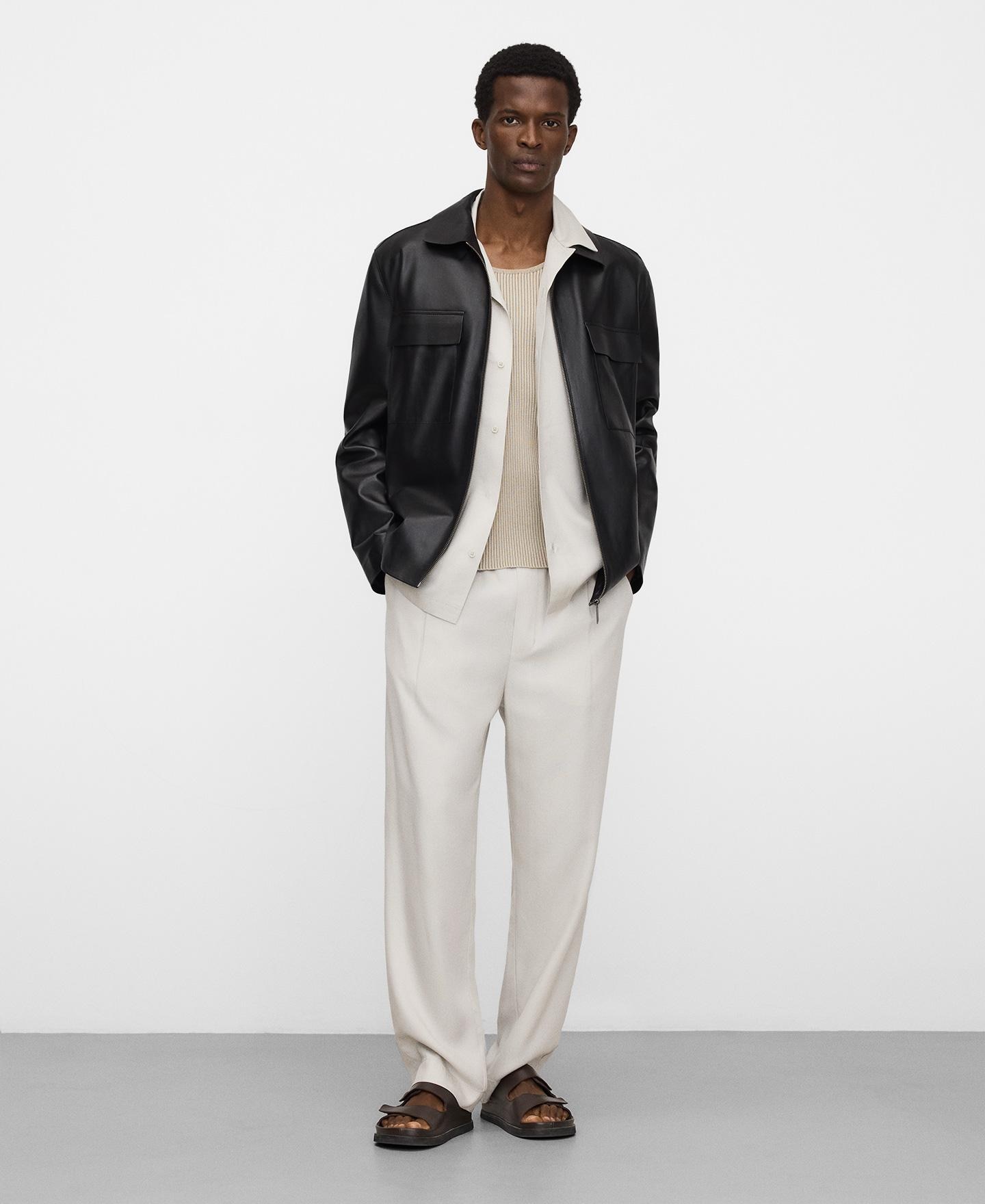 Calças Joggers em Lyocell Responsável Branco-gelo-2