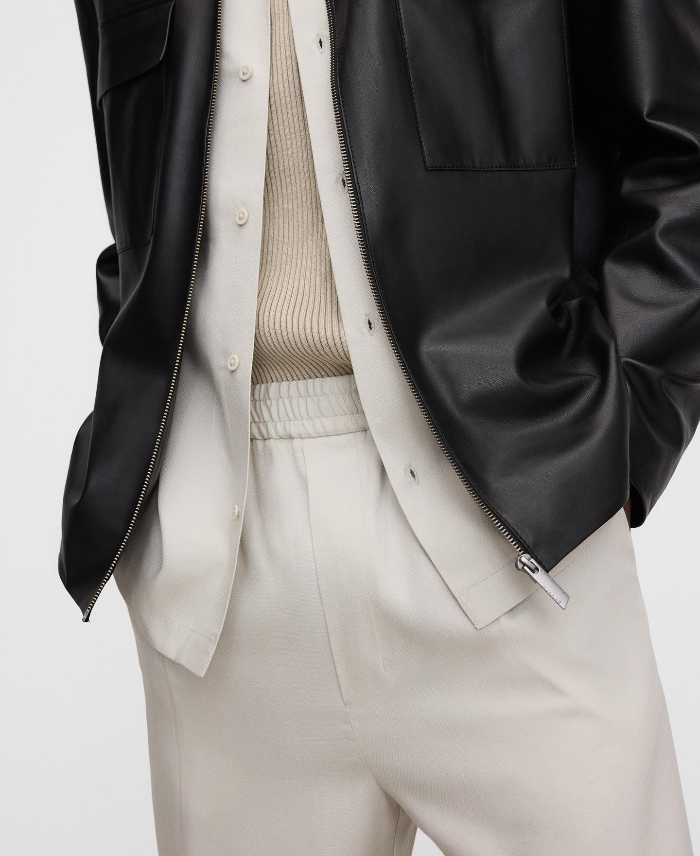 Calças Joggers em Lyocell Responsável Branco-gelo-4