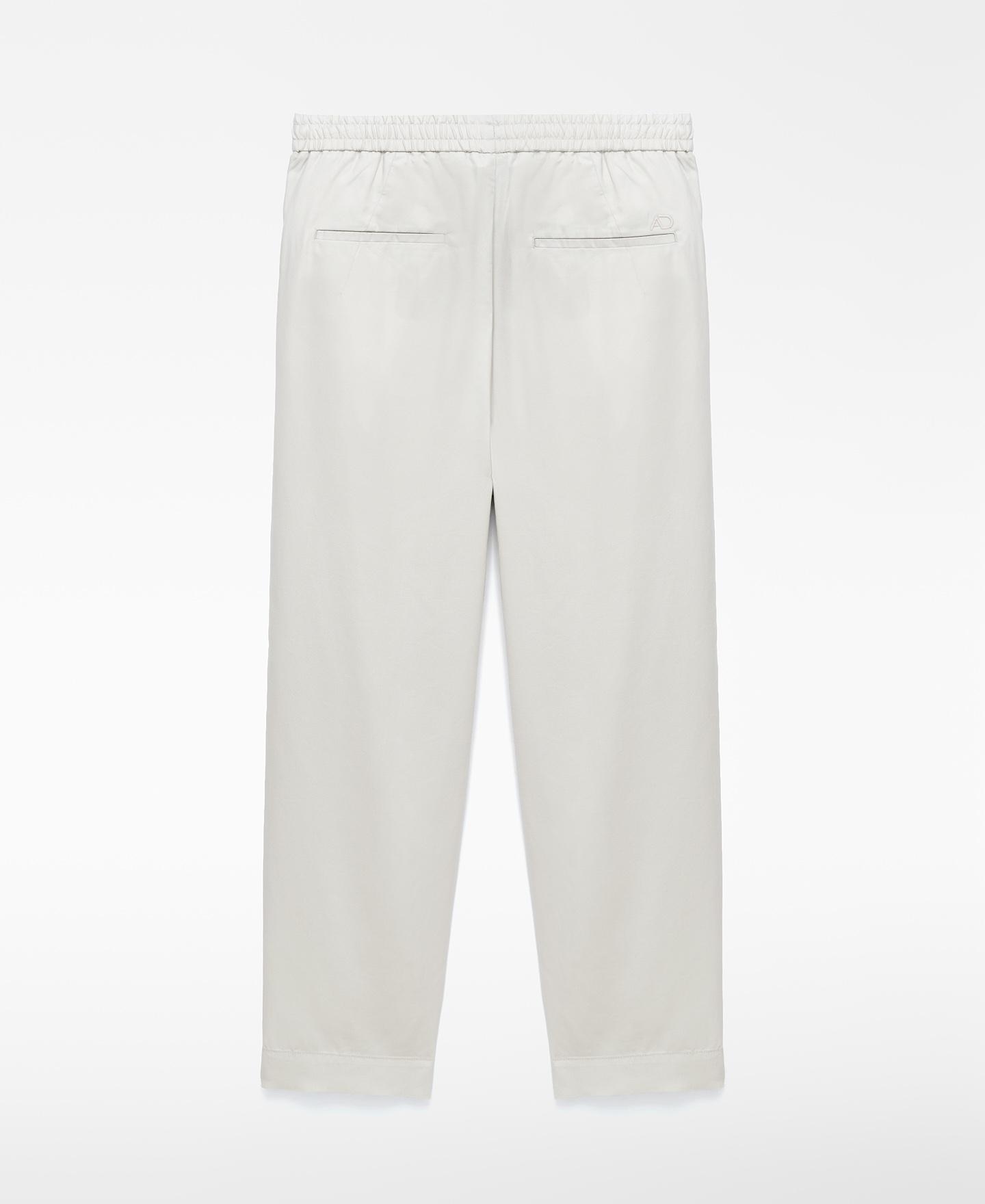Calças Joggers em Lyocell Responsável Branco-gelo-6