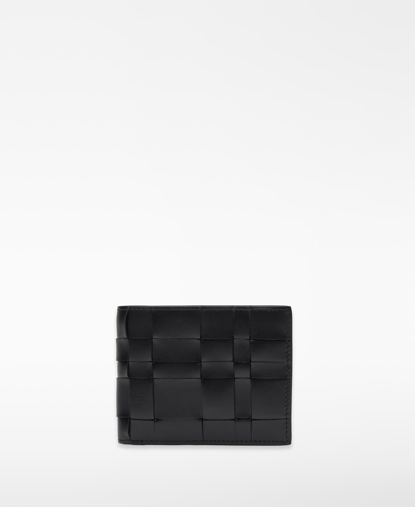 Imagem 0 de Carteira Entrançada Desdobrável de Pele