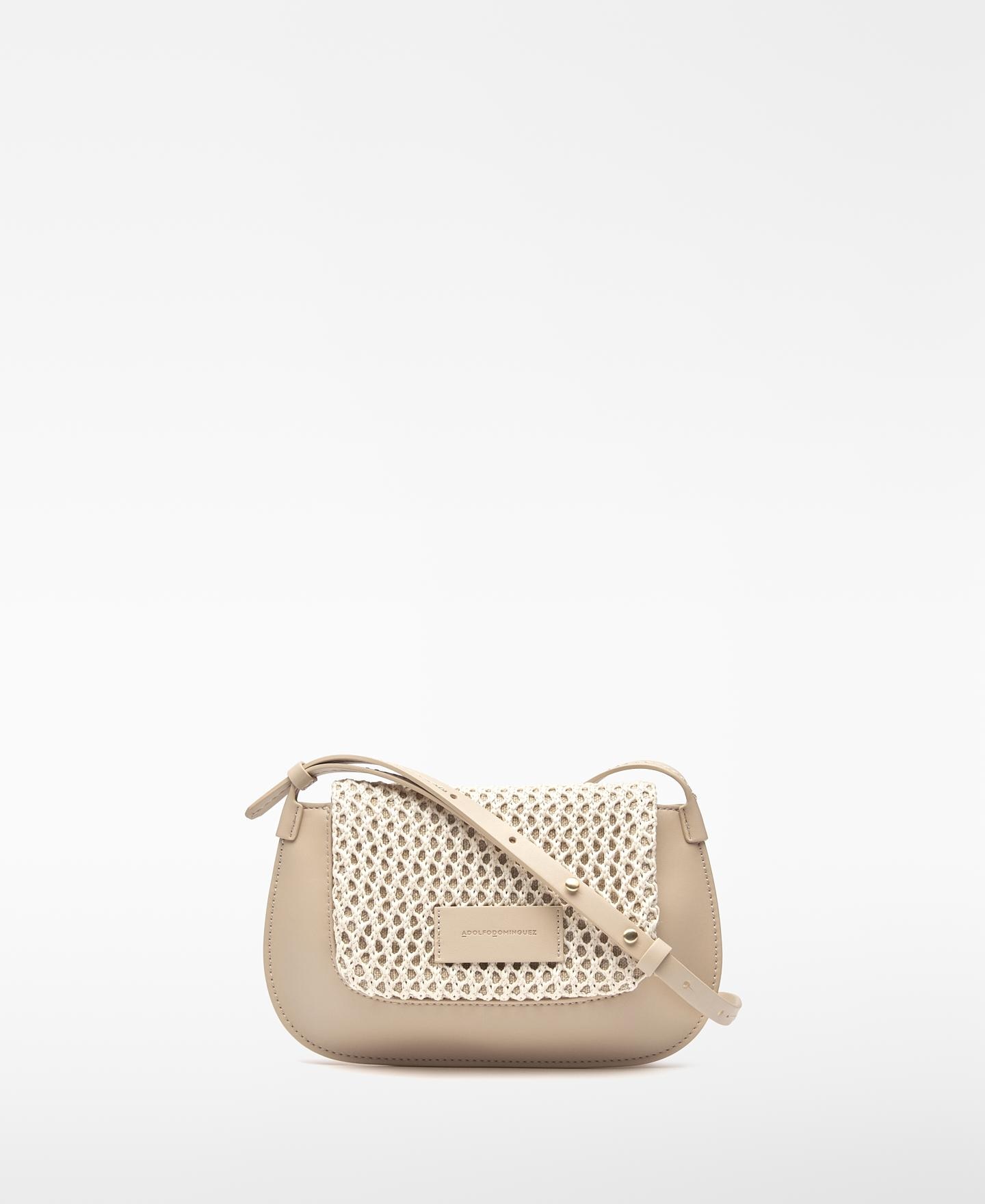 Imagem 0 de Mala a Tiracolo Mini Dorna com Textura de Ráfia