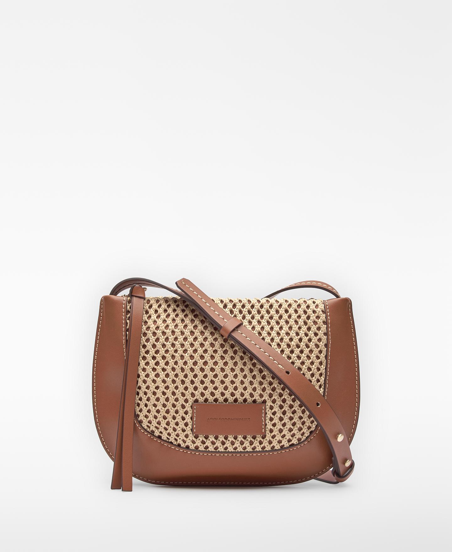 Imagem 0 de Mala a Tiracolo Dorna com Textura de Ráfia