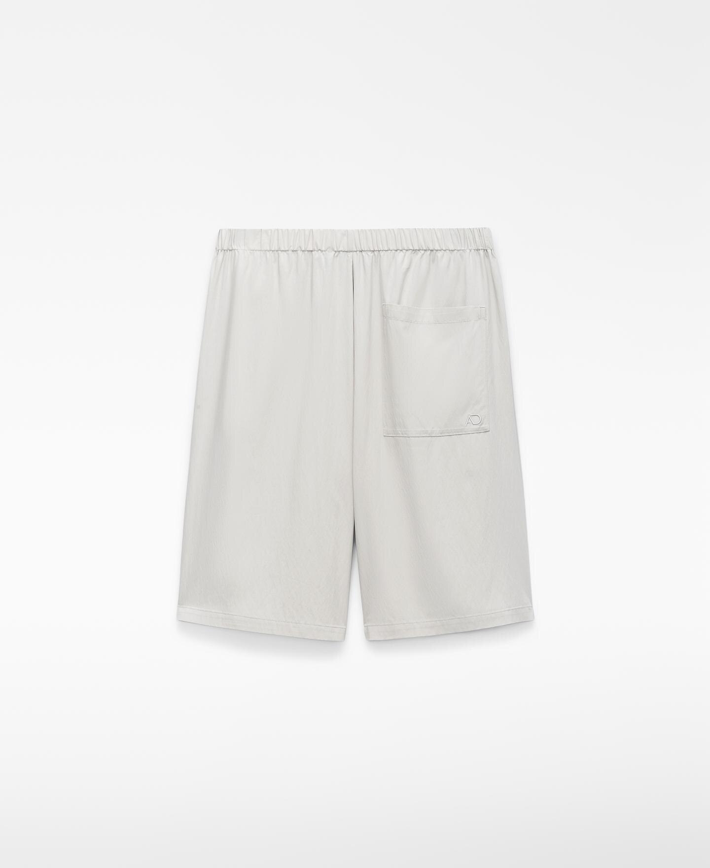 Bermudas Técnica com Cintura Elástica Branco-gelo-6