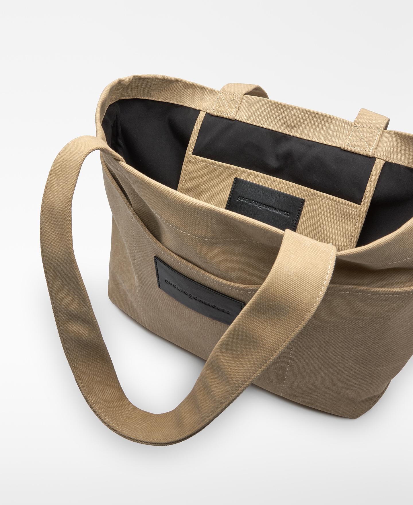 Portadocumentos Tipo Shopper Grande Bege-4